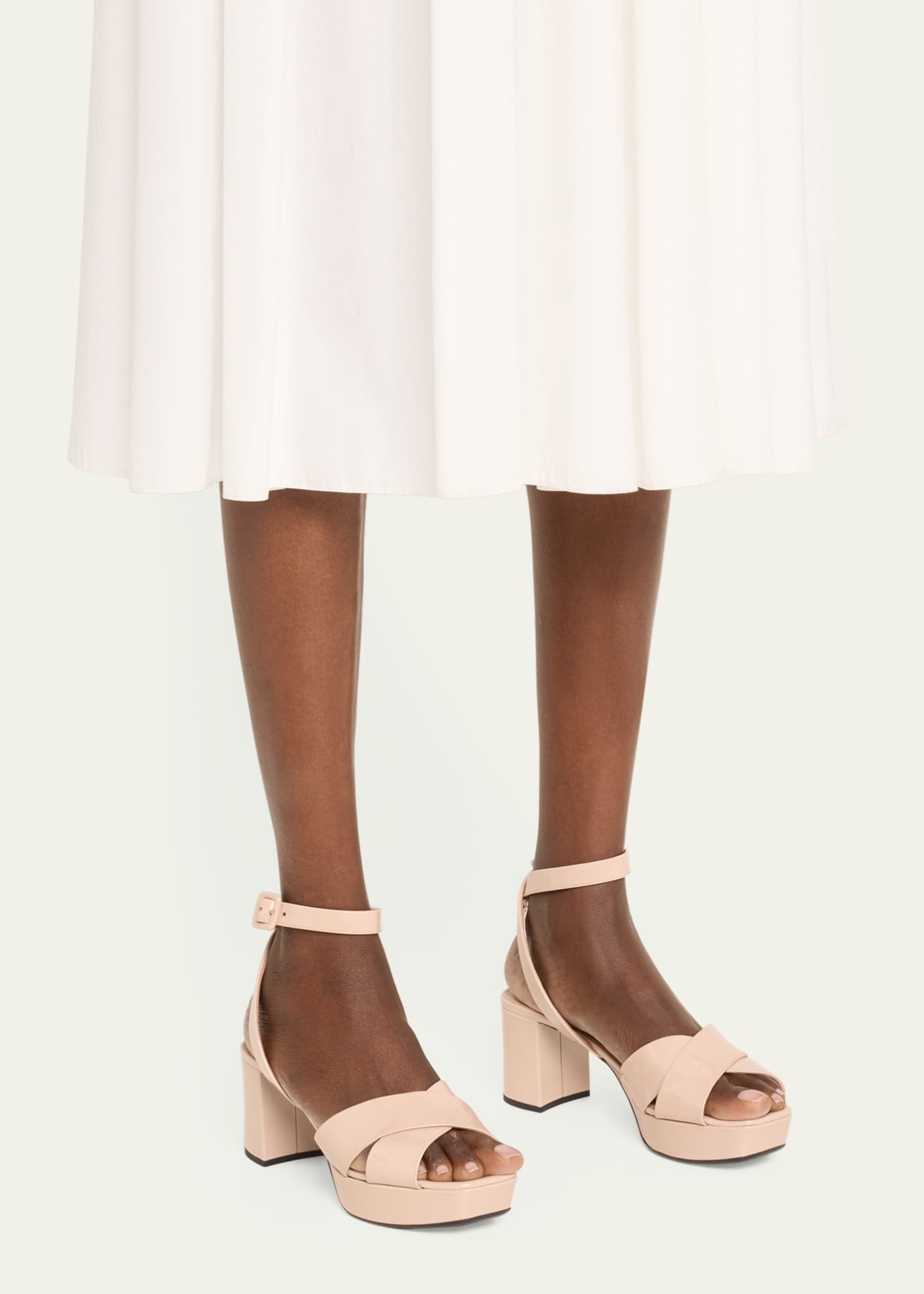 Prada crisscross platform sandal clearance