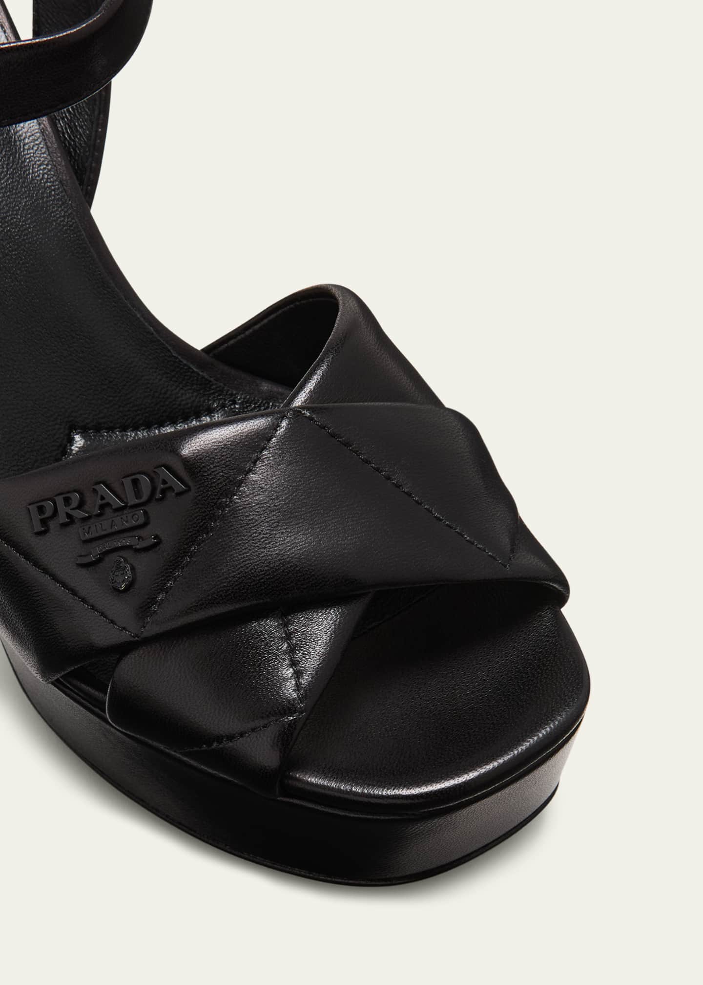 Prada crisscross platform sandal clearance