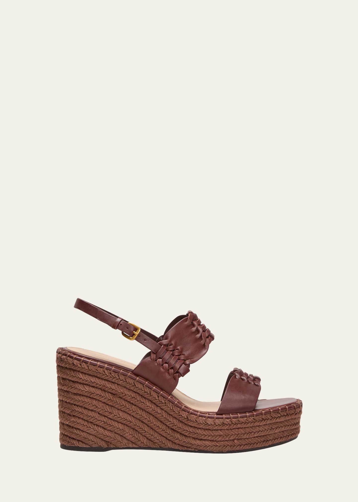 Woven leather espadrilles outlet