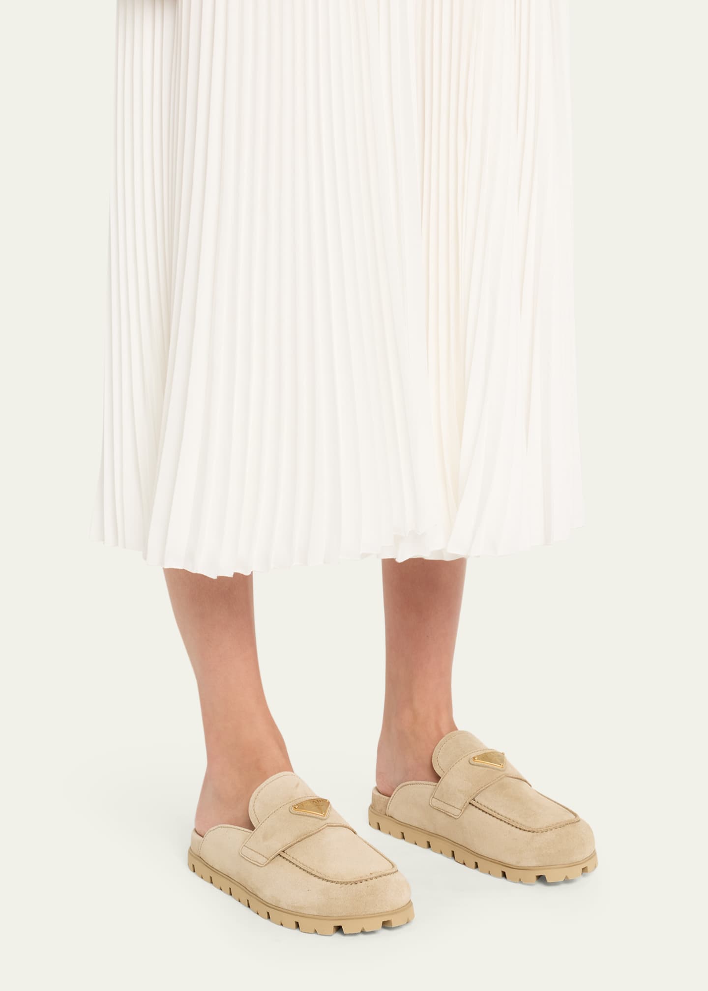 Fussbett Suede Loafer Mules