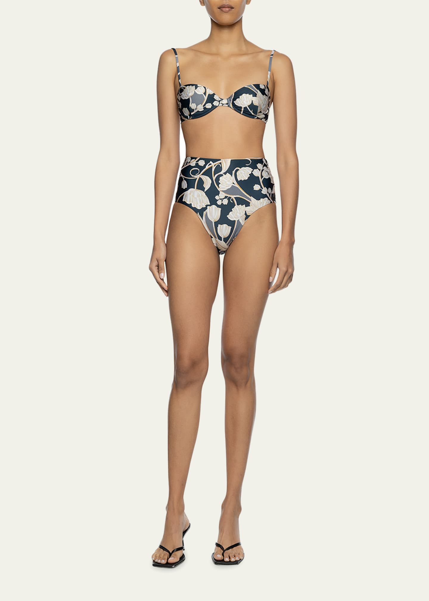 Agua by Agua Bendita Mostaza Perla Balconette Bikini Top