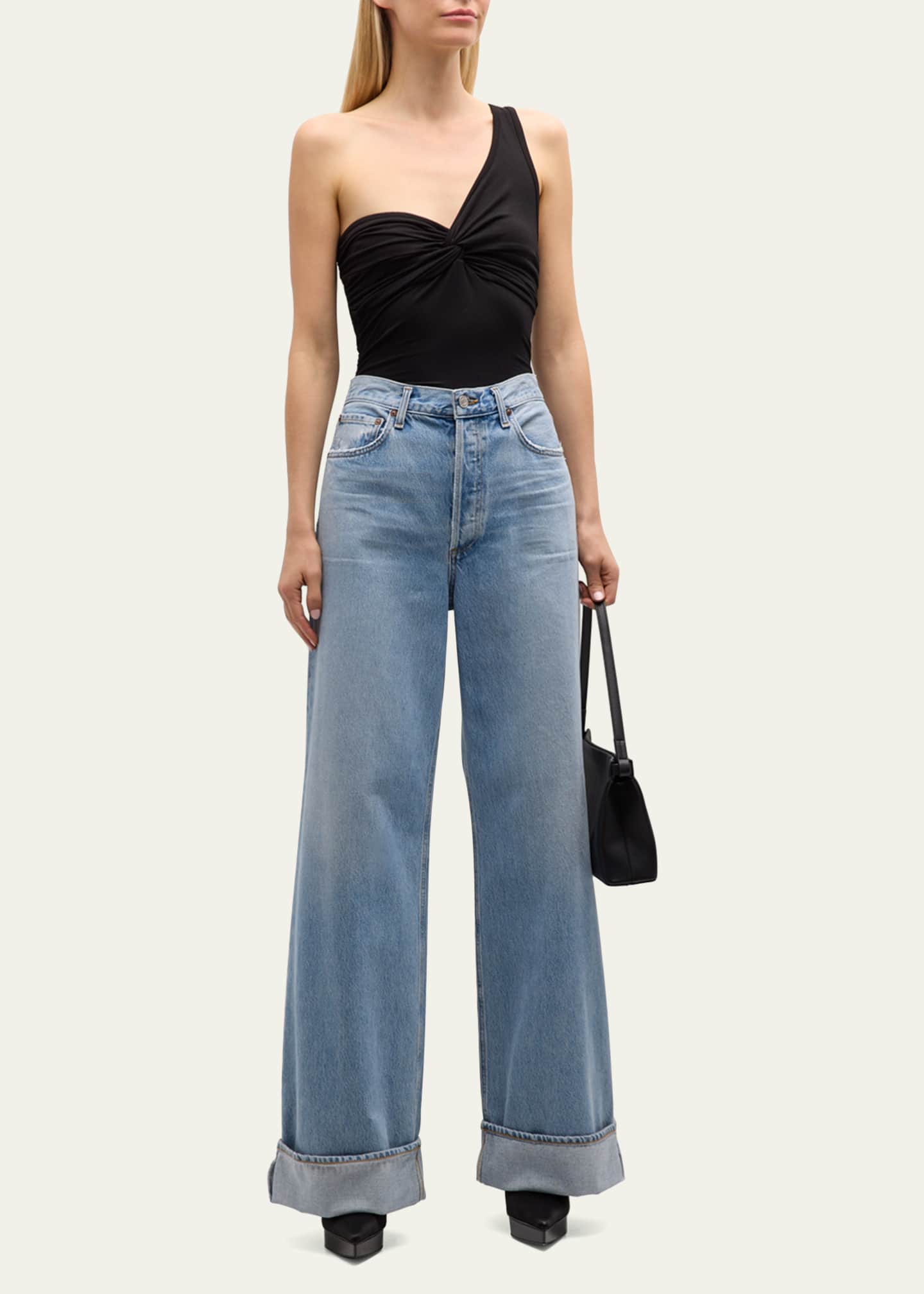 AGOLDE Dame High Rise Wide-Leg Jeans Image 2 of 5