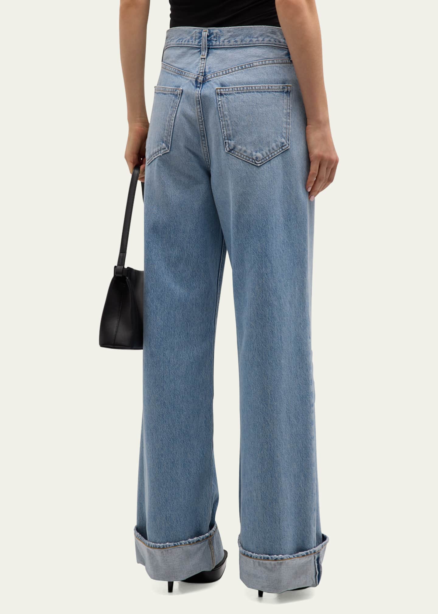 AGOLDE Dame High Rise Wide-Leg Jeans Image 3 of 5