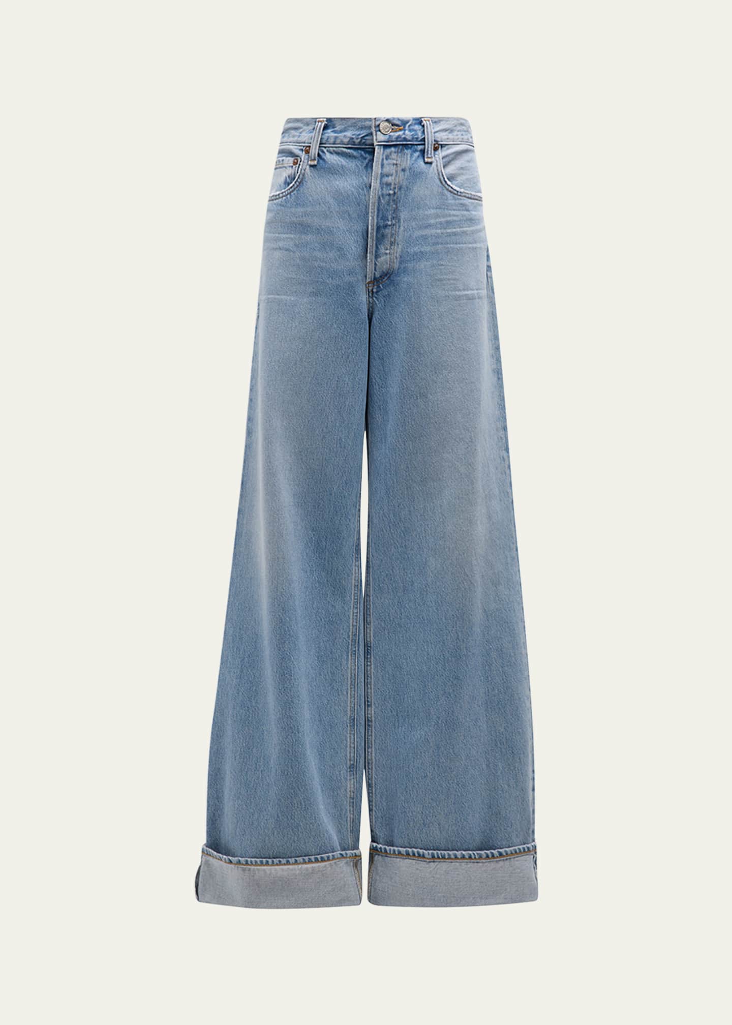 AGOLDE Dame High Rise Wide-Leg Jeans Image 1 of 5