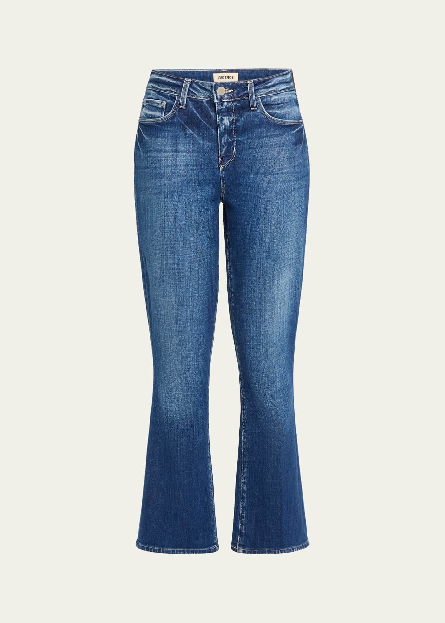 L'Agence Tati High-Rise Crop Micro Bootcut Jeans Image 1 of 5