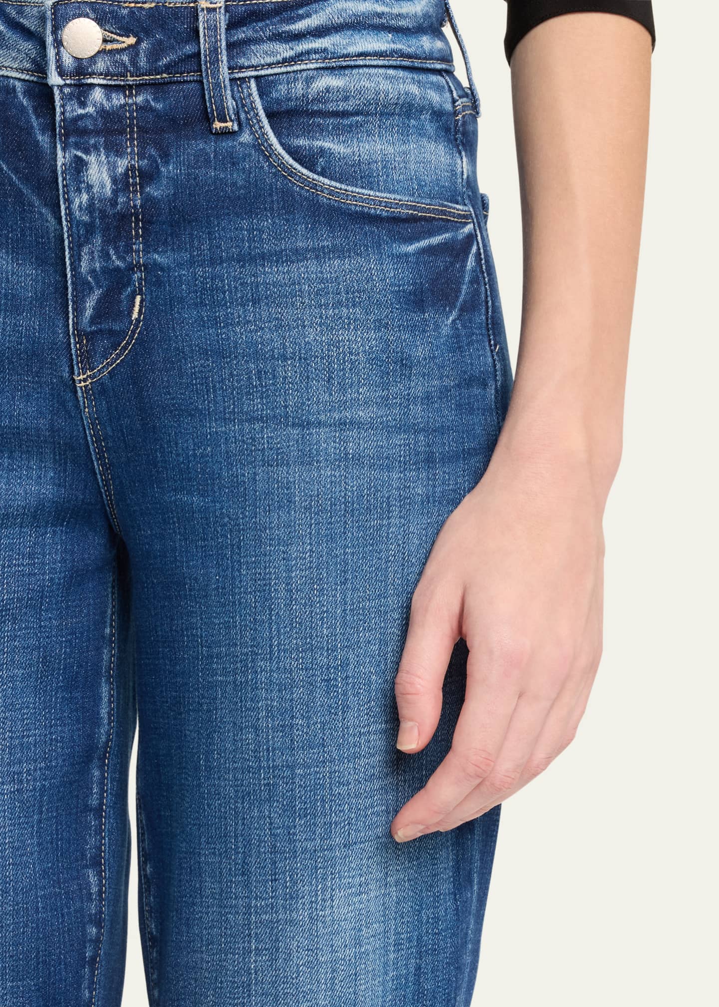 L'Agence Tati High-Rise Crop Micro Bootcut Jeans Image 5 of 5
