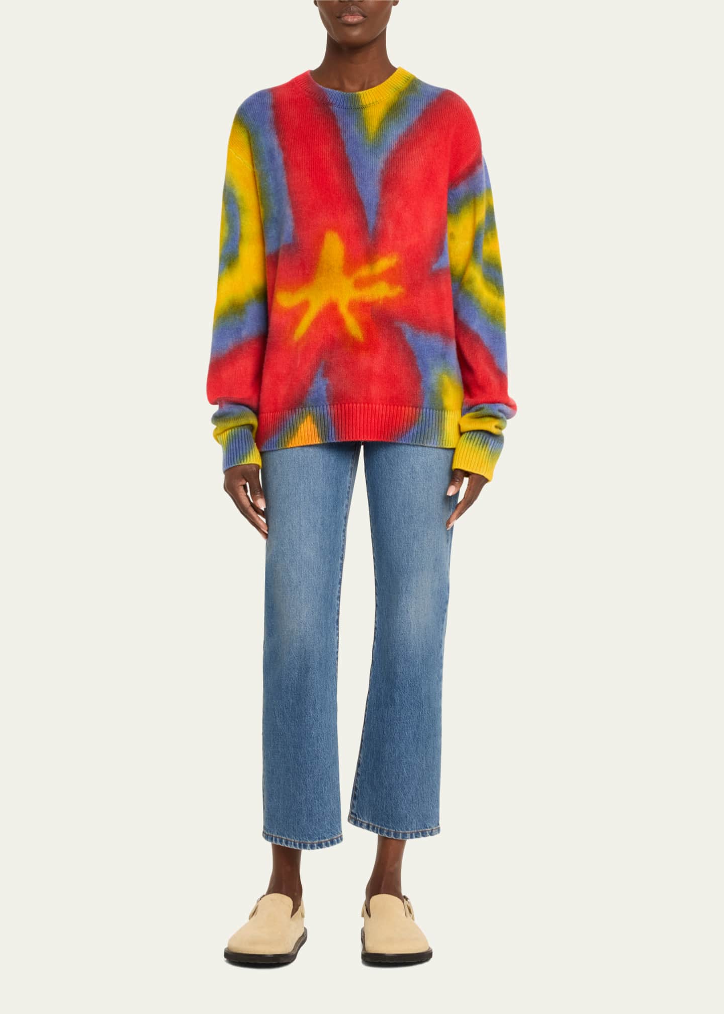 Floral cashmere cheap sweater
