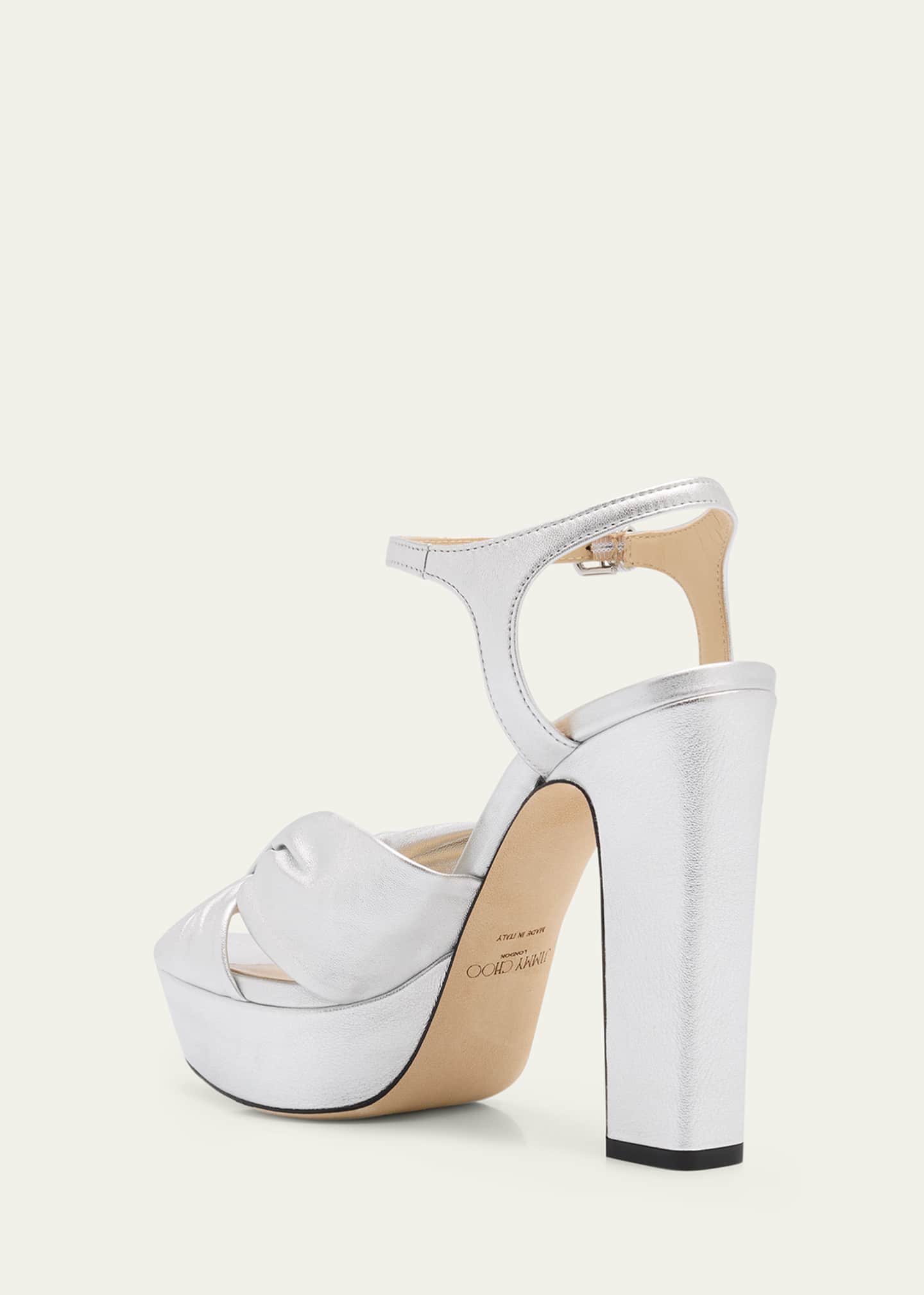 Jimmy Choo Heloise Leather Platform Sandals Image 4 of 5