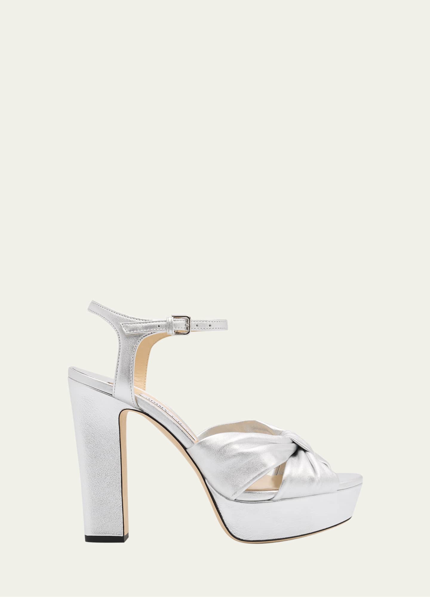 Jimmy Choo Heloise Leather Platform Sandals Image 1 of 5