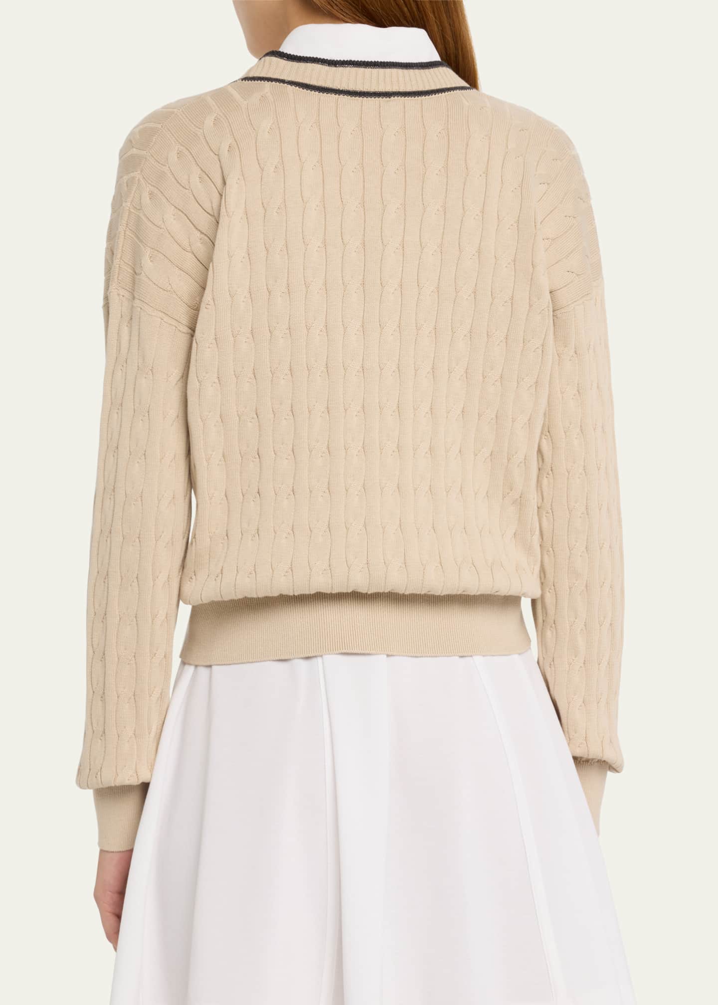 Brunello Cucinelli Monili embellished jumper - Neutrals
