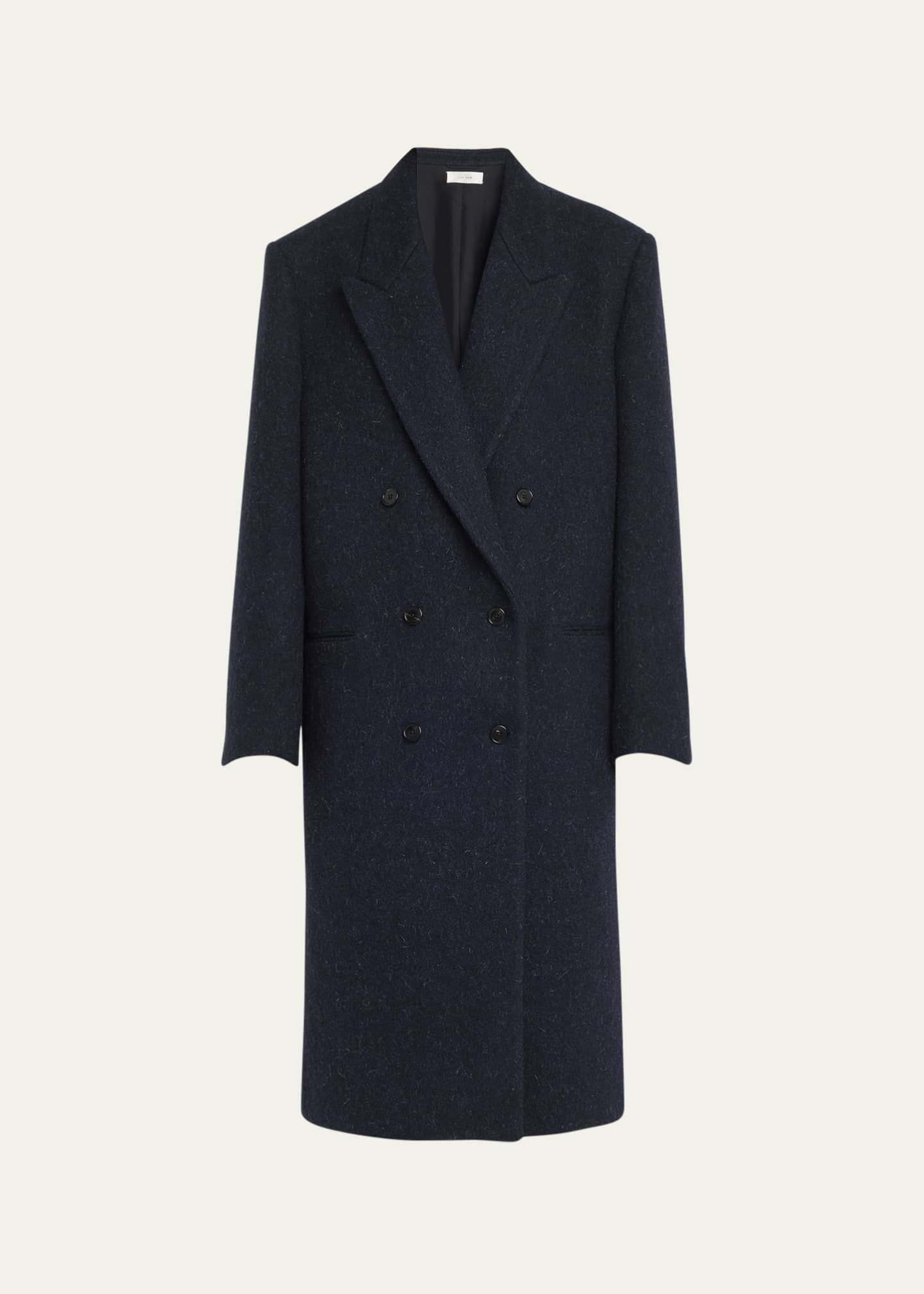 THE ROW Dhanila Long Double-Breasted Wool Coat - Bergdorf Goodman