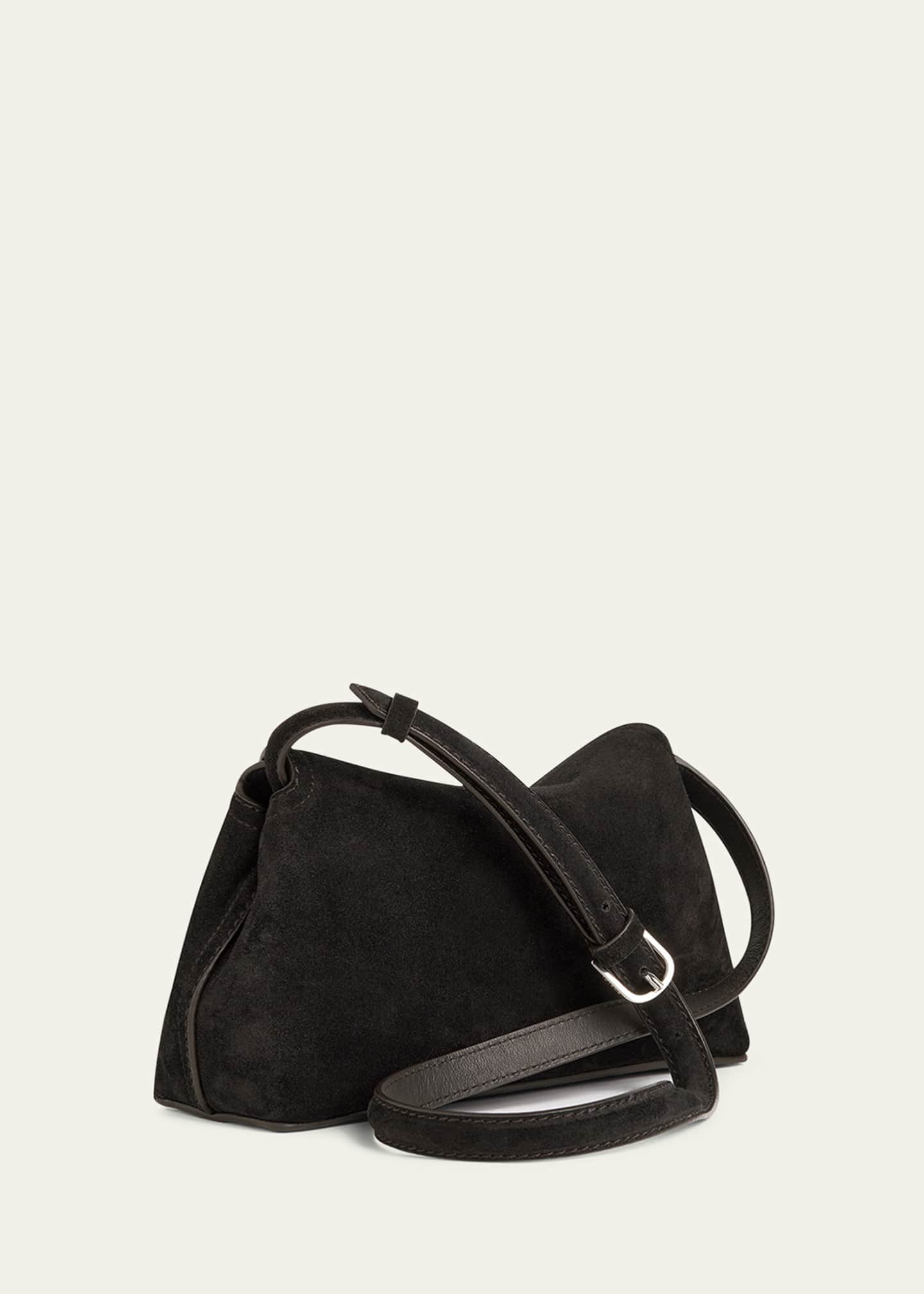Toteme T-Lock Clutch Bag in Suede Image 2 of 4