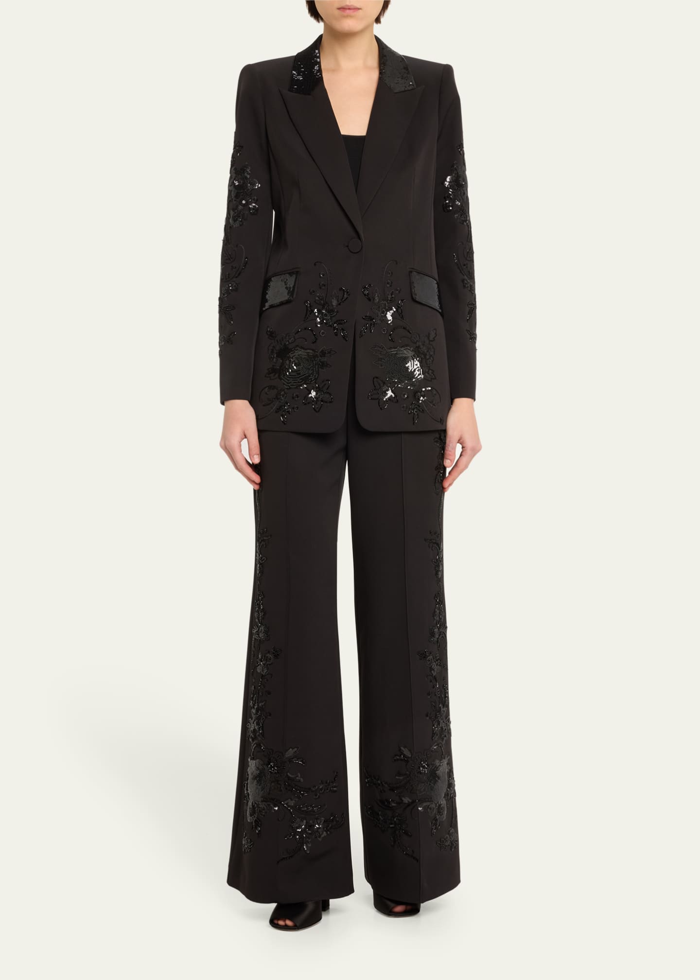 Kobi Halperin Autumn Single-Button Sequin Embroidered Jacket - Bergdorf ...