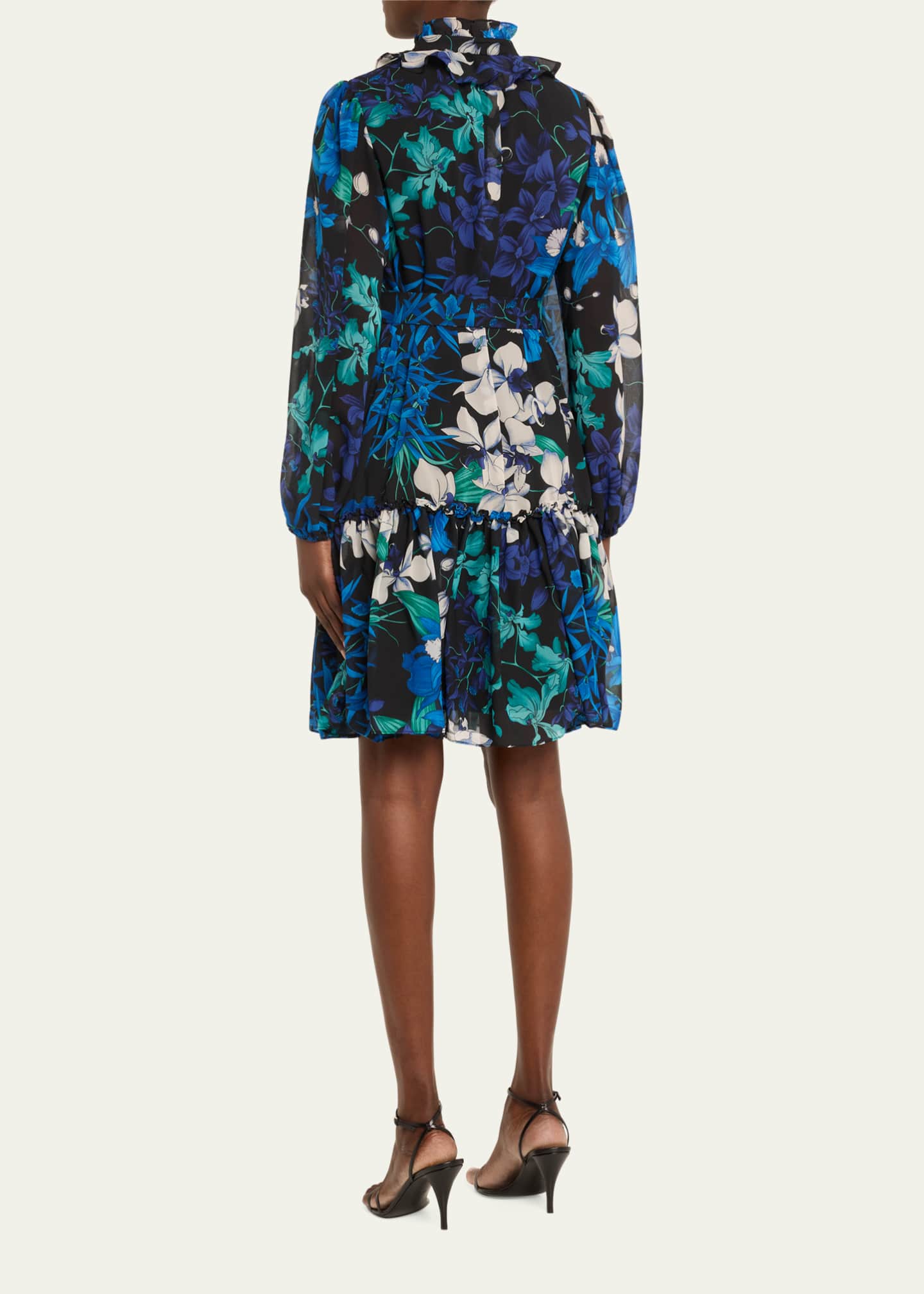 KOBI HALPERIN Eyelet Long Sleeve Tencel Blend Dress main image 1