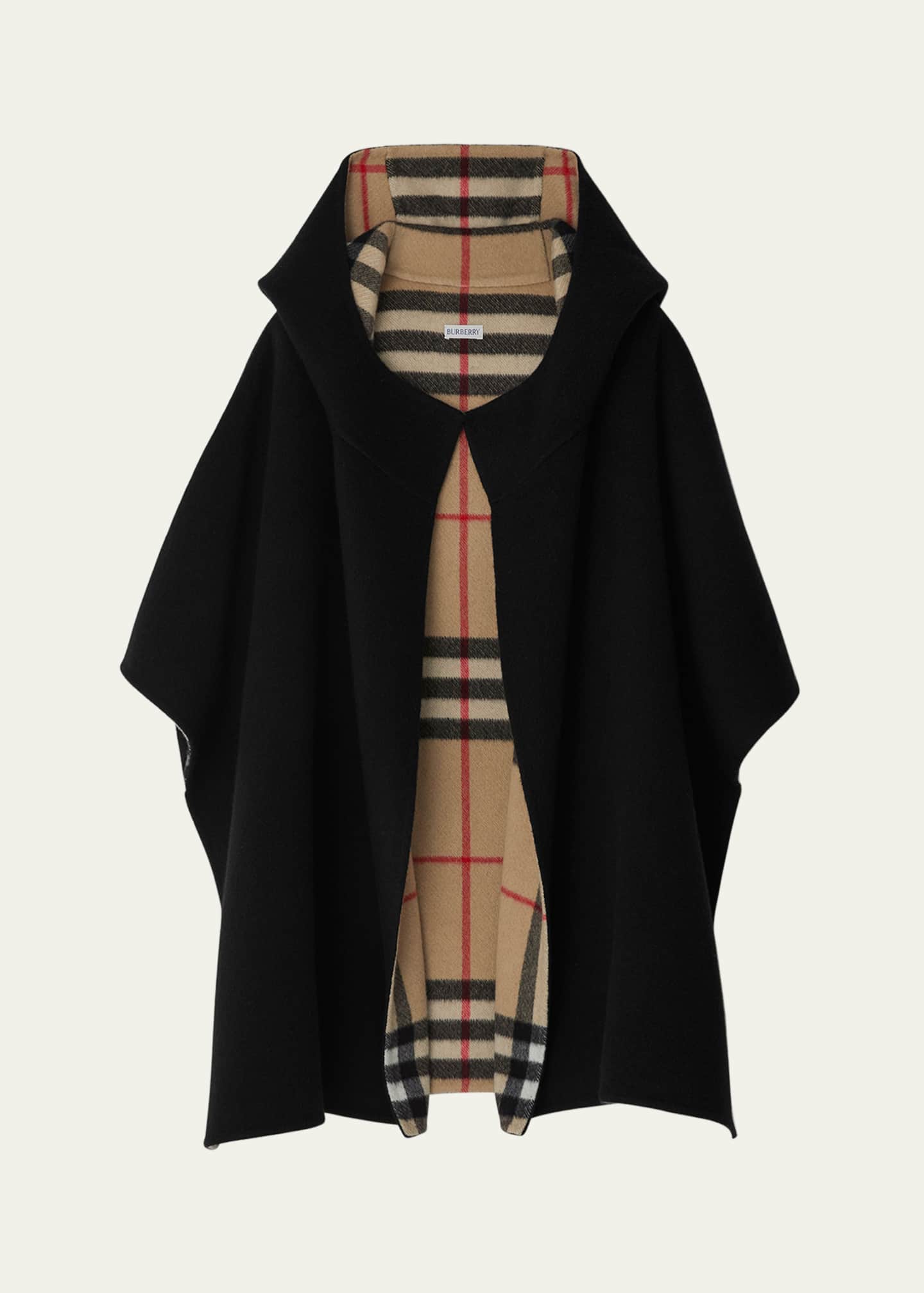 Burberry cape with hood deals