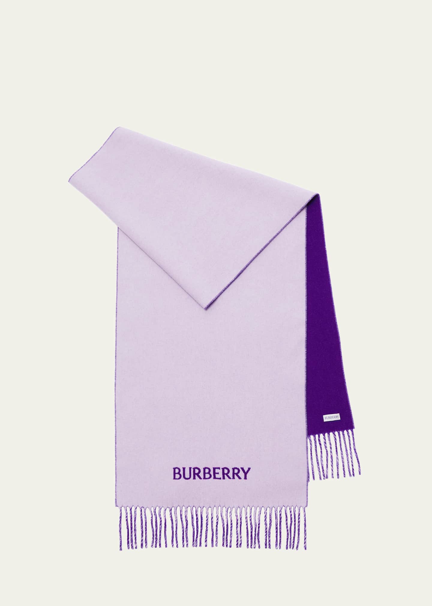 Burberry EKD Cashmere Fringe Scarf Bergdorf Goodman