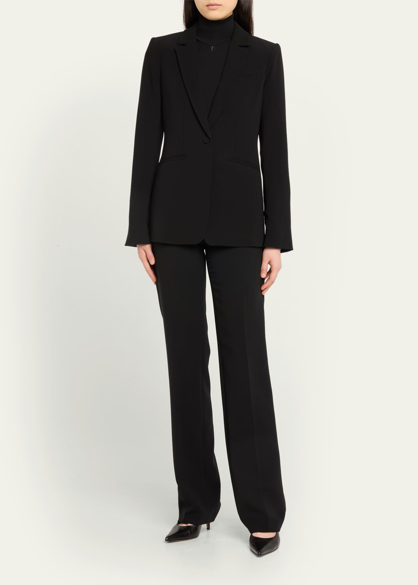 Cinq a Sept Karlie Tailored Crepe Blazer Image 2 of 5