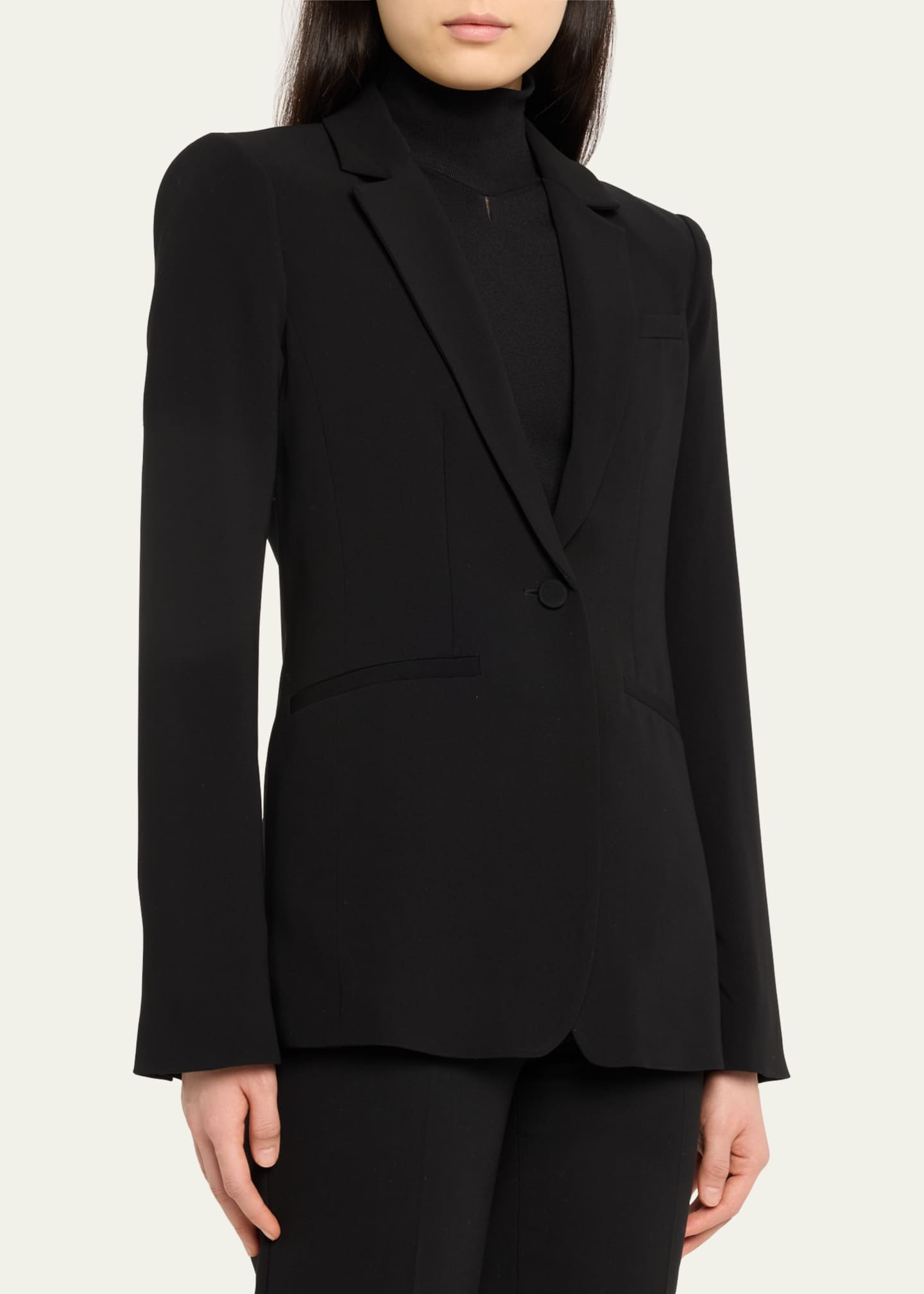 Cinq a Sept Karlie Tailored Crepe Blazer Image 4 of 5