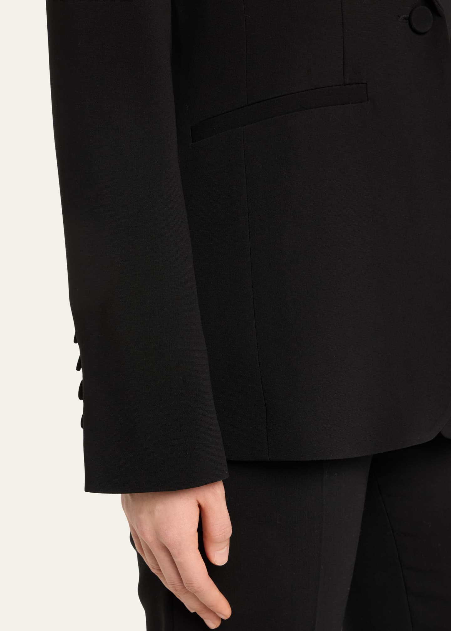 Cinq a Sept Karlie Tailored Crepe Blazer Image 5 of 5