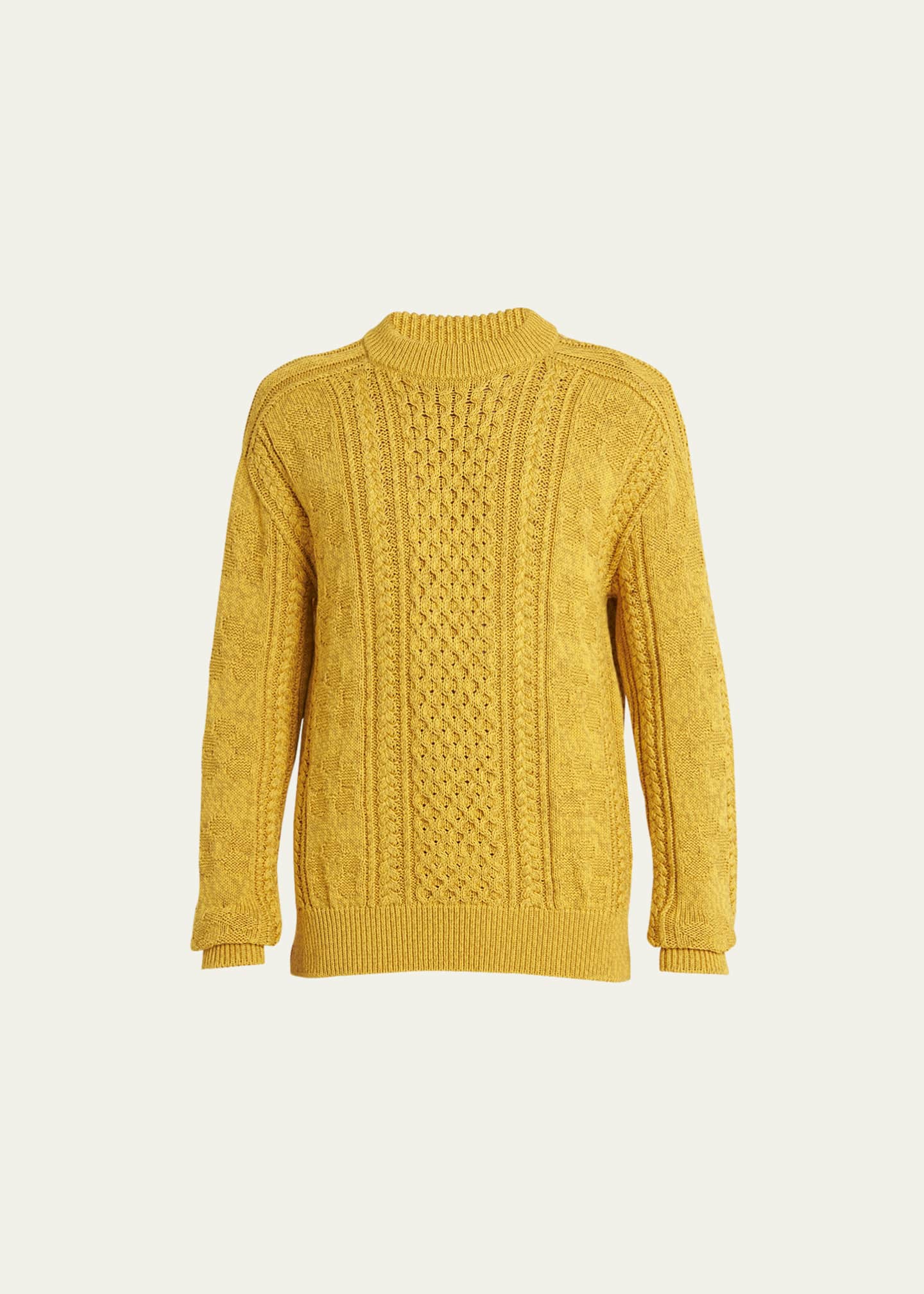 Cotton cable knit sweater mens cheap