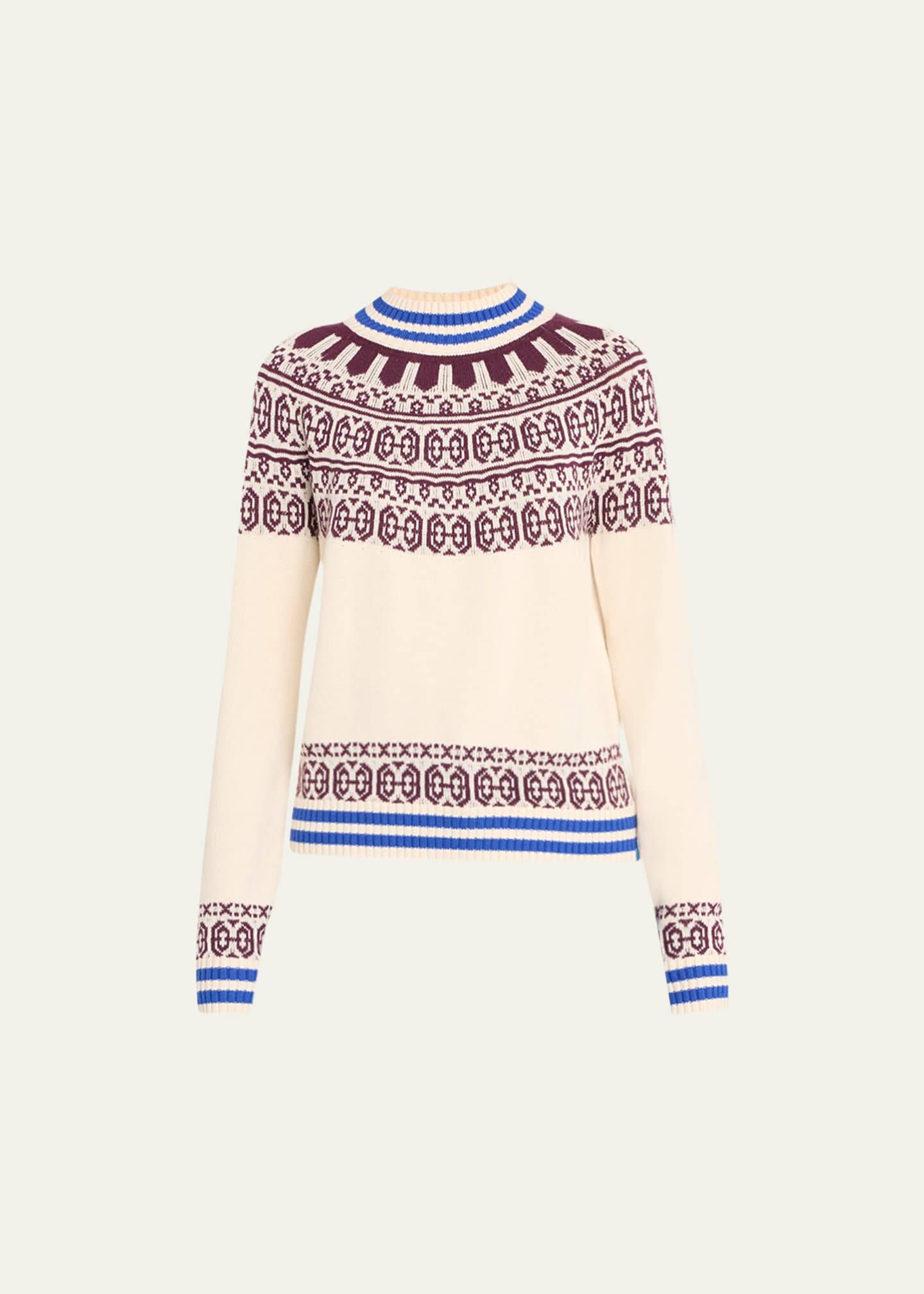 Kule The Saunder Wool Blend Fair Isle Sweater Bergdorf Goodman