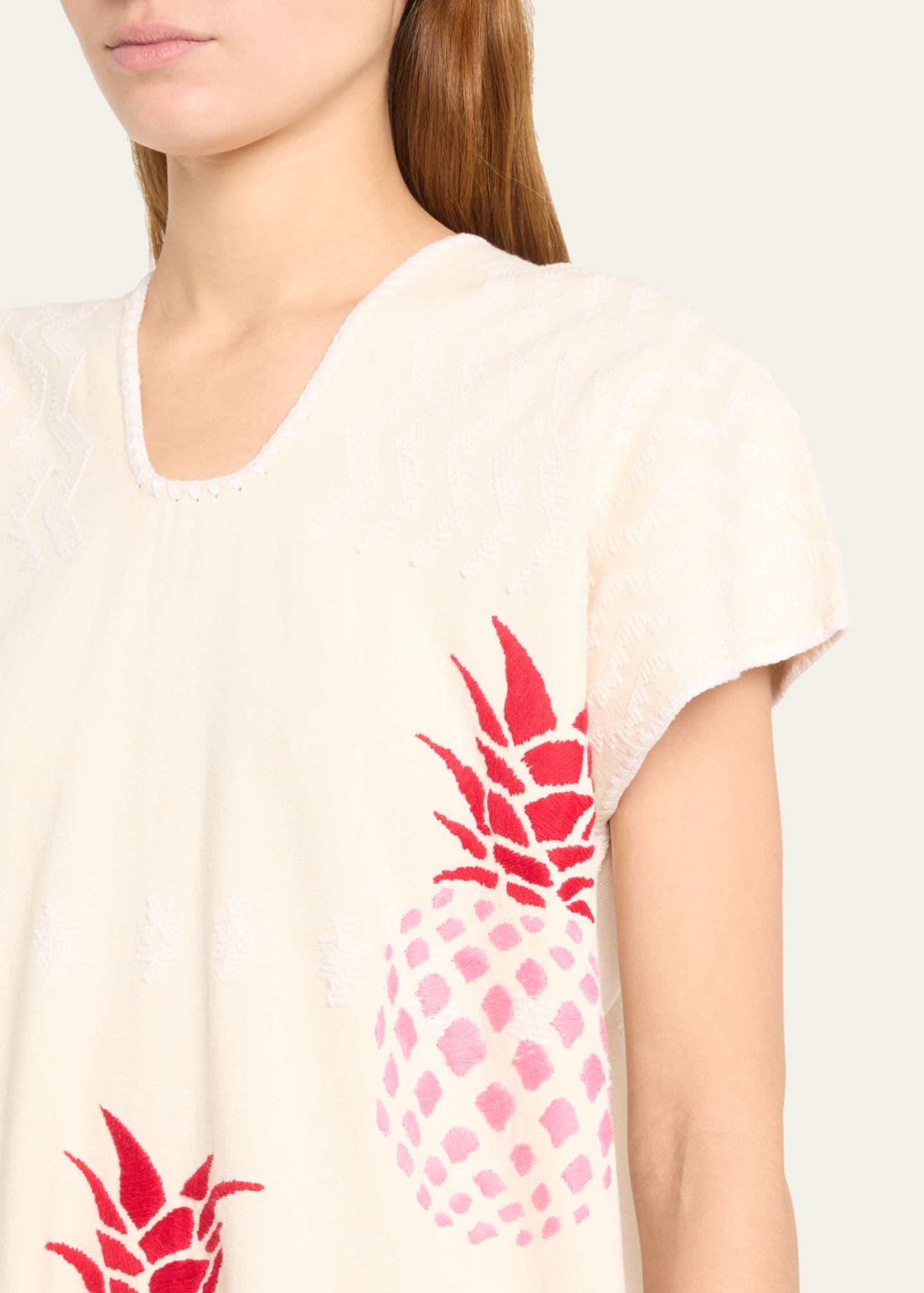 Silk Chiffon Cosima Kaftan PINEAPPLE main image 0