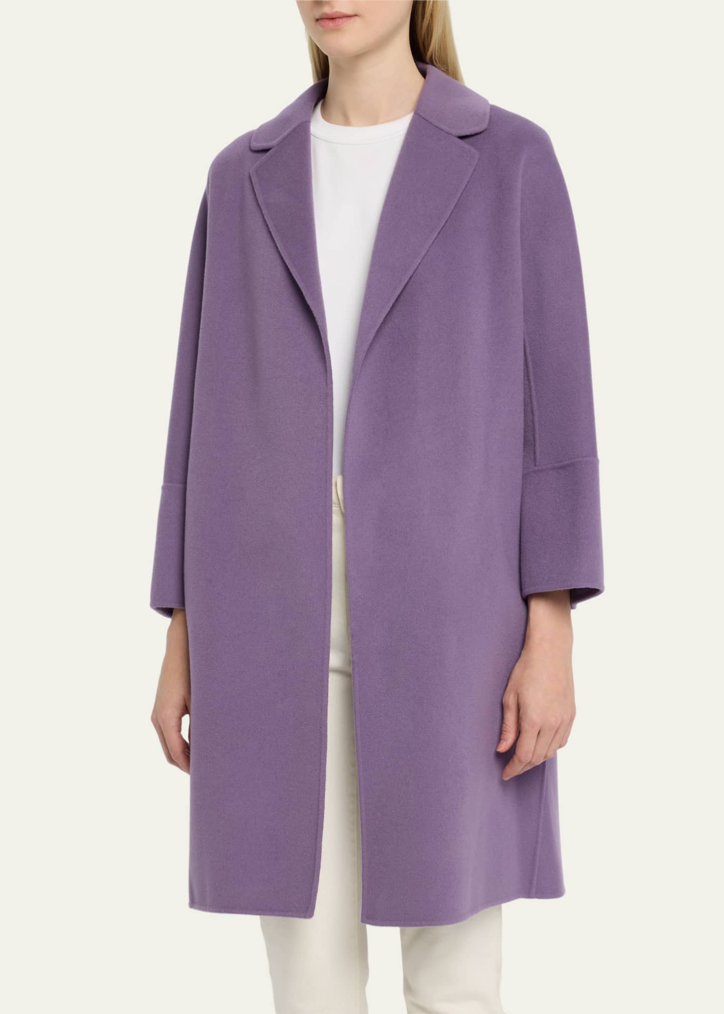 Max Mara Arona Belted Double-Face Wool Coat - Bergdorf Goodman