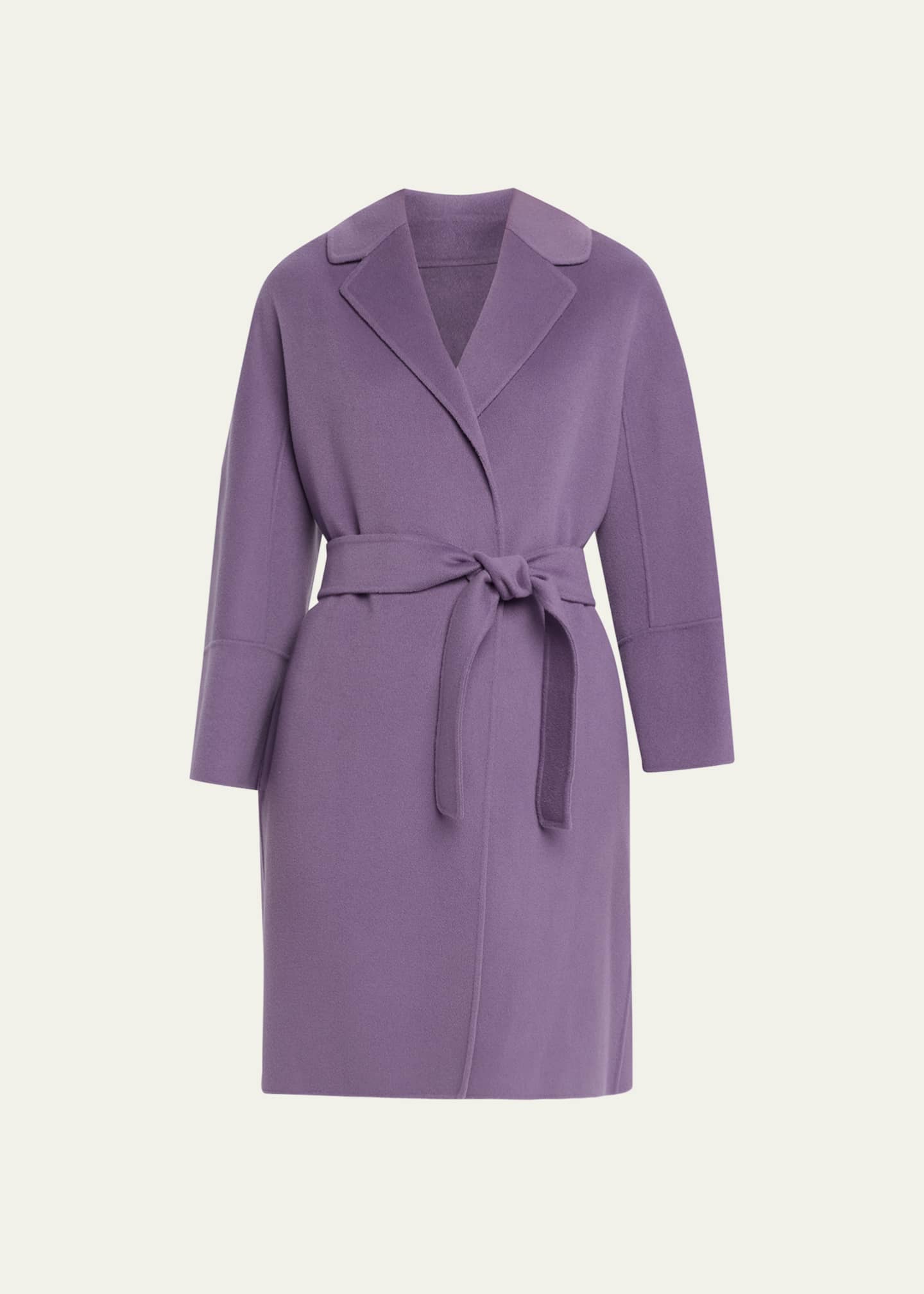 Max Mara Arona Belted Double Face Wool Coat Bergdorf Goodman