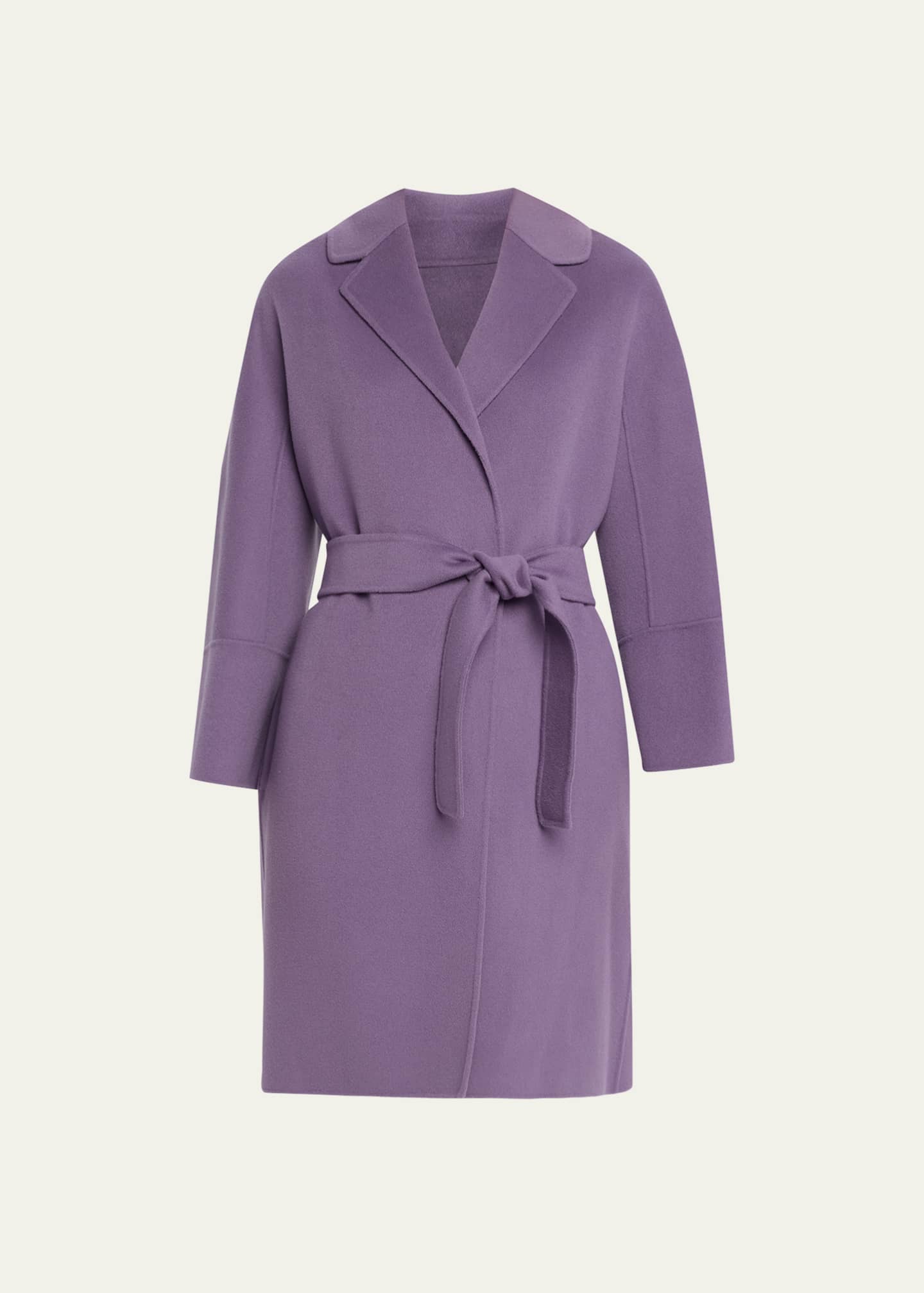 Max Mara Arona Belted Double-Face Wool Coat - Bergdorf Goodman