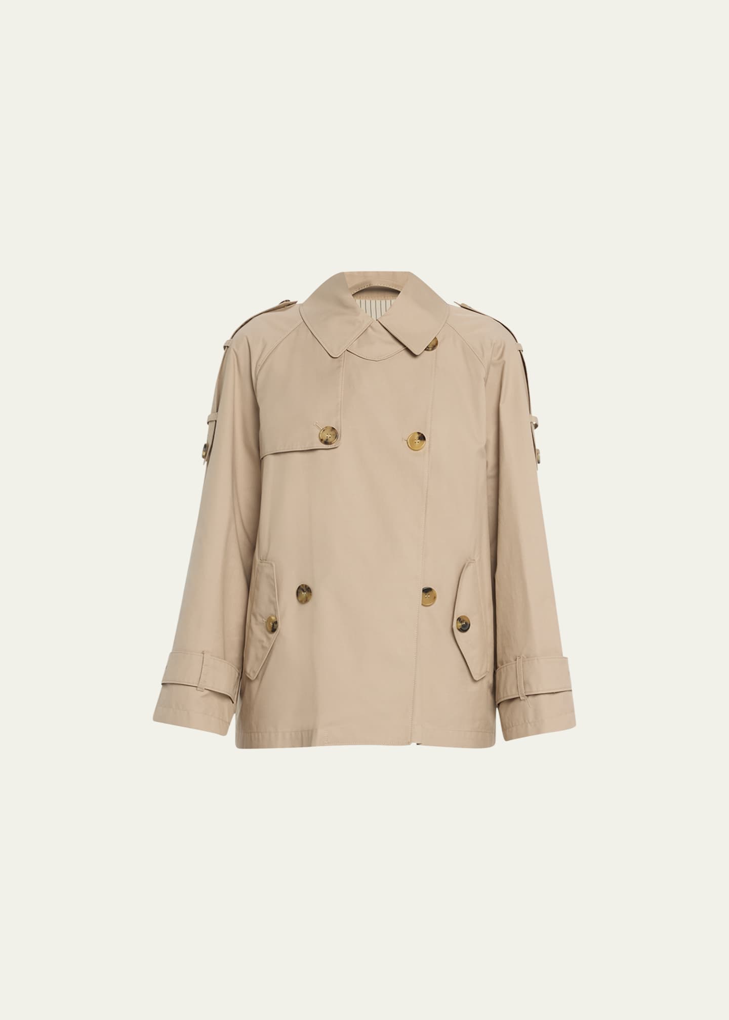 Max Mara Dtrench Double-Breasted Water-Resistant Coat - Bergdorf Goodman