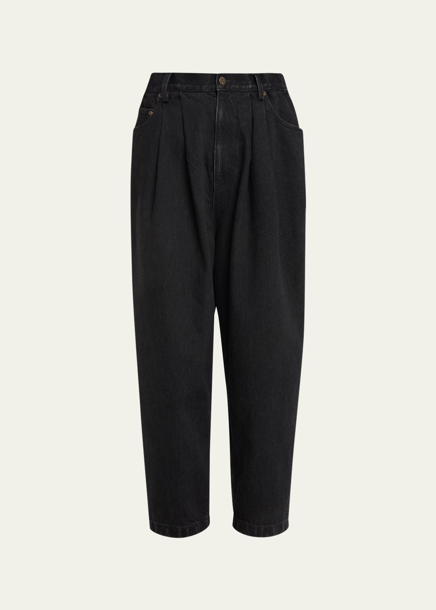 Marc Jacobs Runway Oversized Front Pleated Jeans - Bergdorf Goodman
