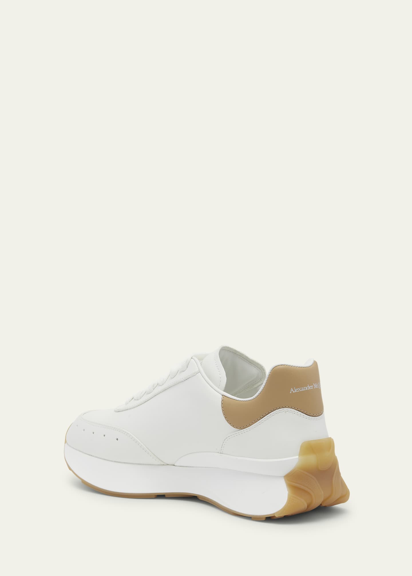 Alexander McQueen Sprint Bicolor Logo Retro Runner Sneakers