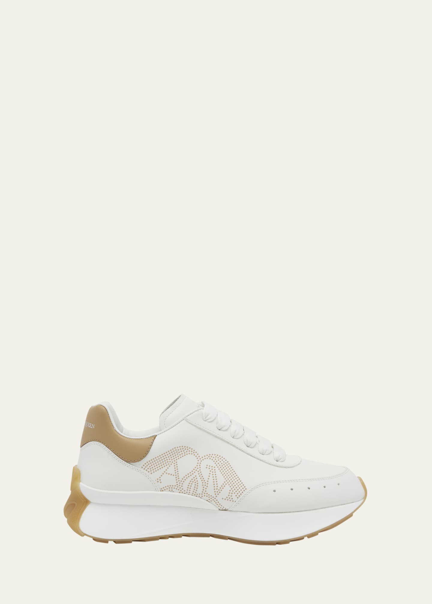 Alexander McQueen Sprint Bicolor Logo Retro Runner Sneakers