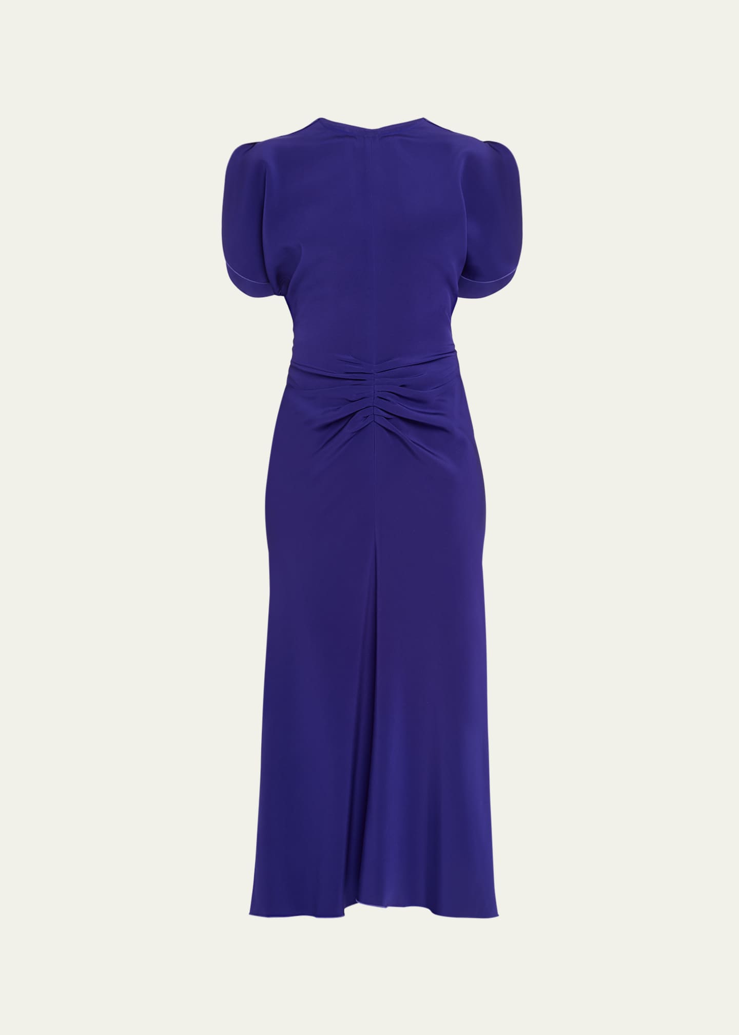 Gathered Waist Midi Dress – Victoria Beckham