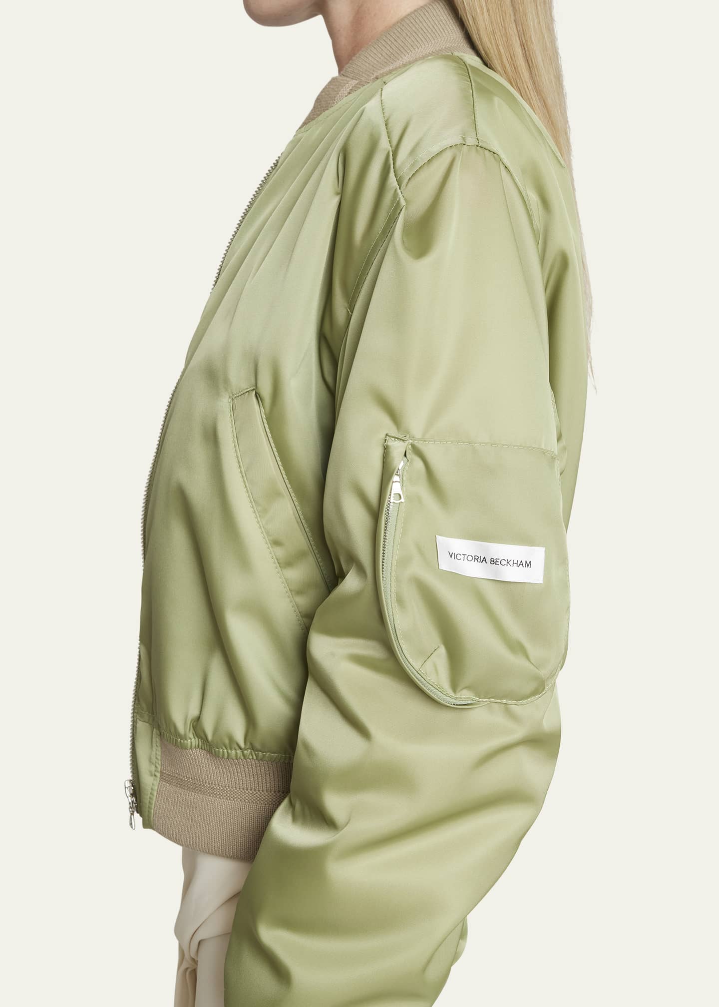 Victoria Beckham Cropped Bomber Jacket