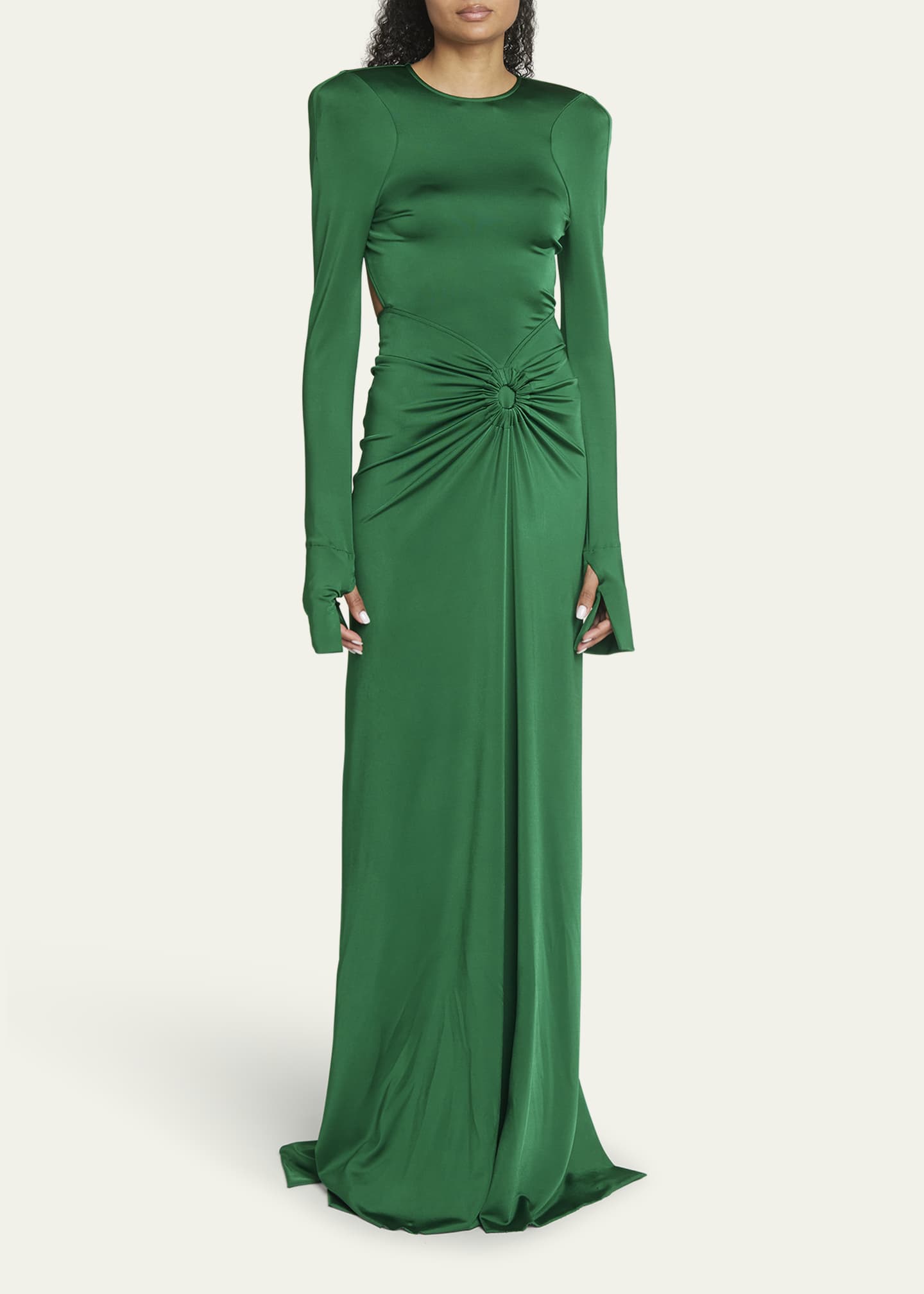 Victoria Beckham Open Back Gown with Gathered Circle Detail - Bergdorf ...