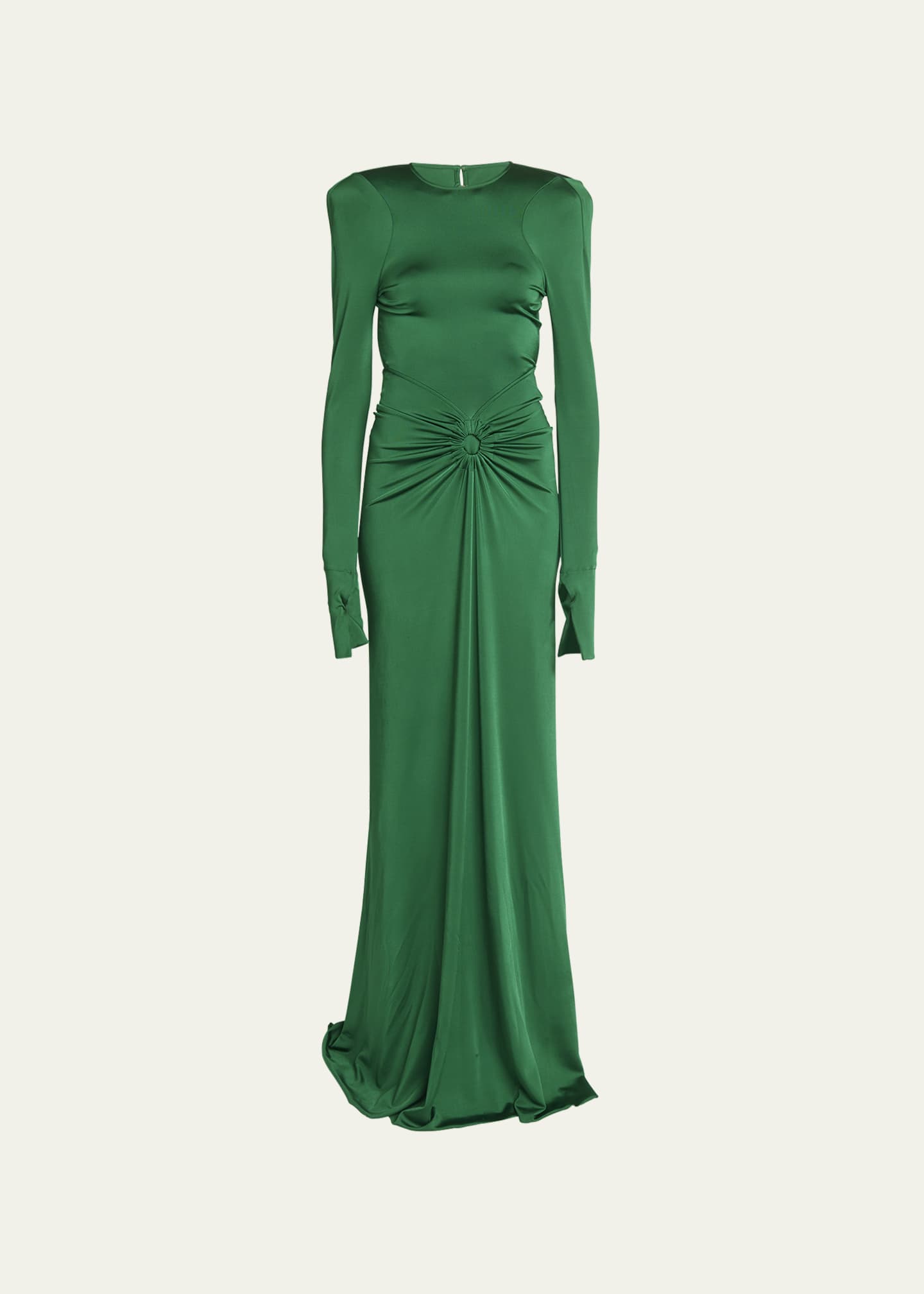 Victoria Beckham Open Back Gown with Gathered Circle Detail