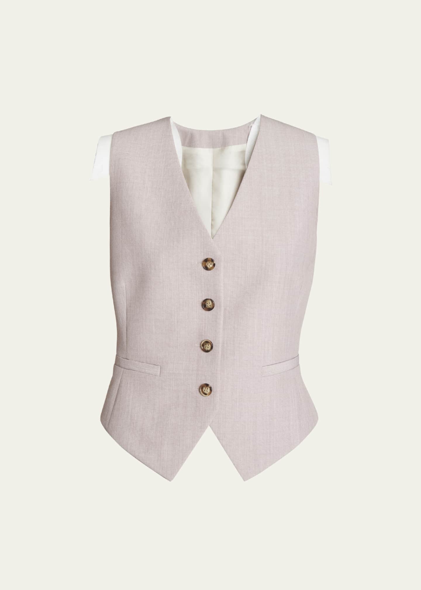 Victoria Beckham Double-Breast Tailored Slim Wool Coat - Bergdorf