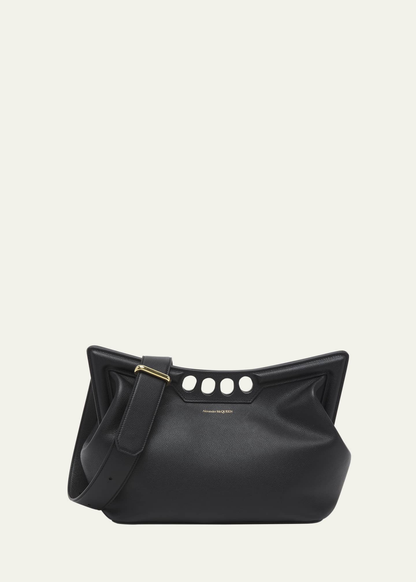 Alexander McQueen The Peak Leather Shoulder Bag Bergdorf Goodman