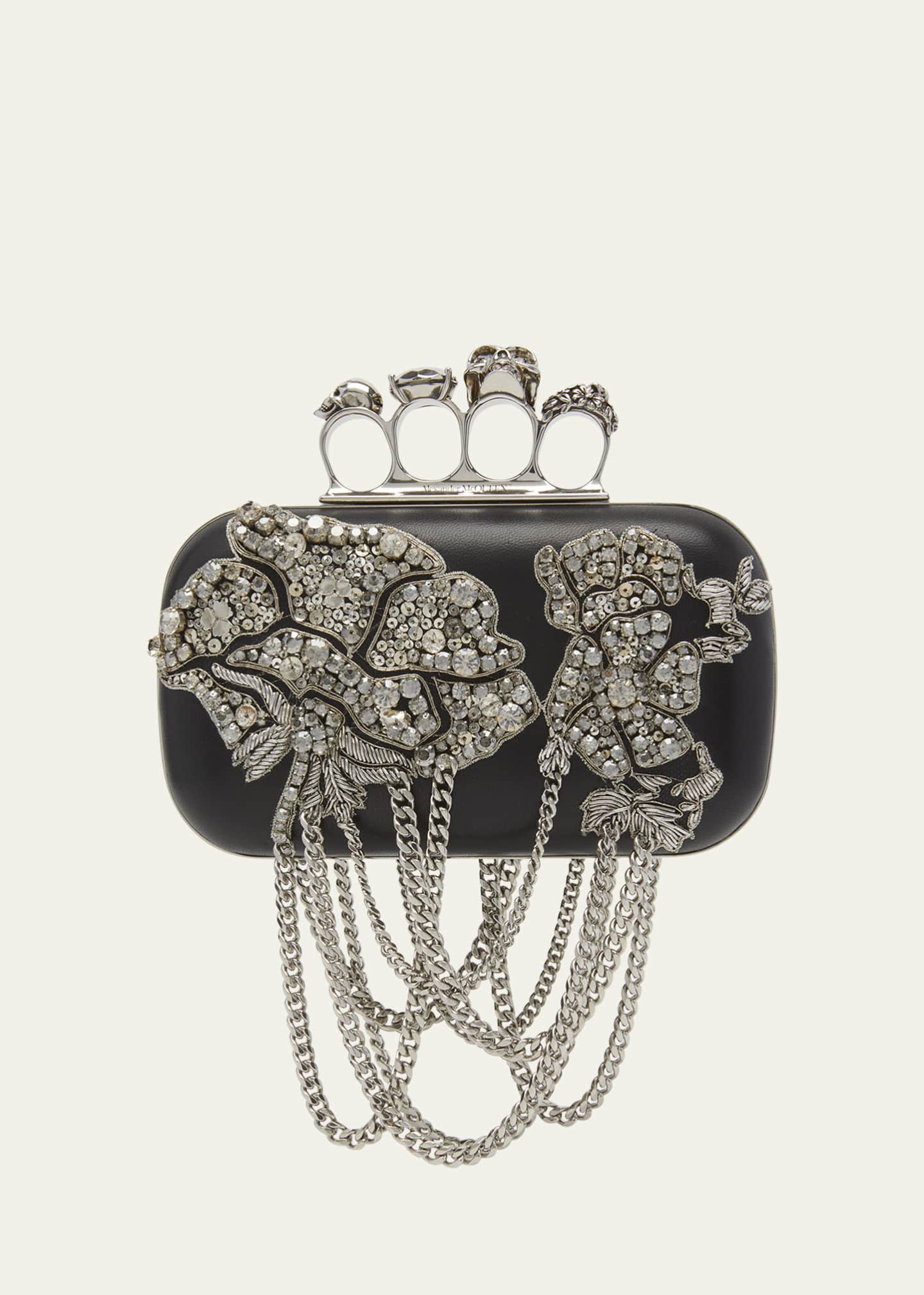 Alexander mcqueen silver bag sales