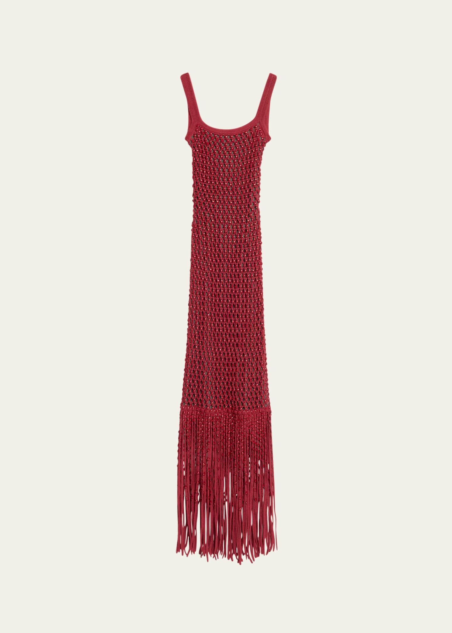 Diotima Gala Backless Crystal Mesh Gown Image 1 of 5