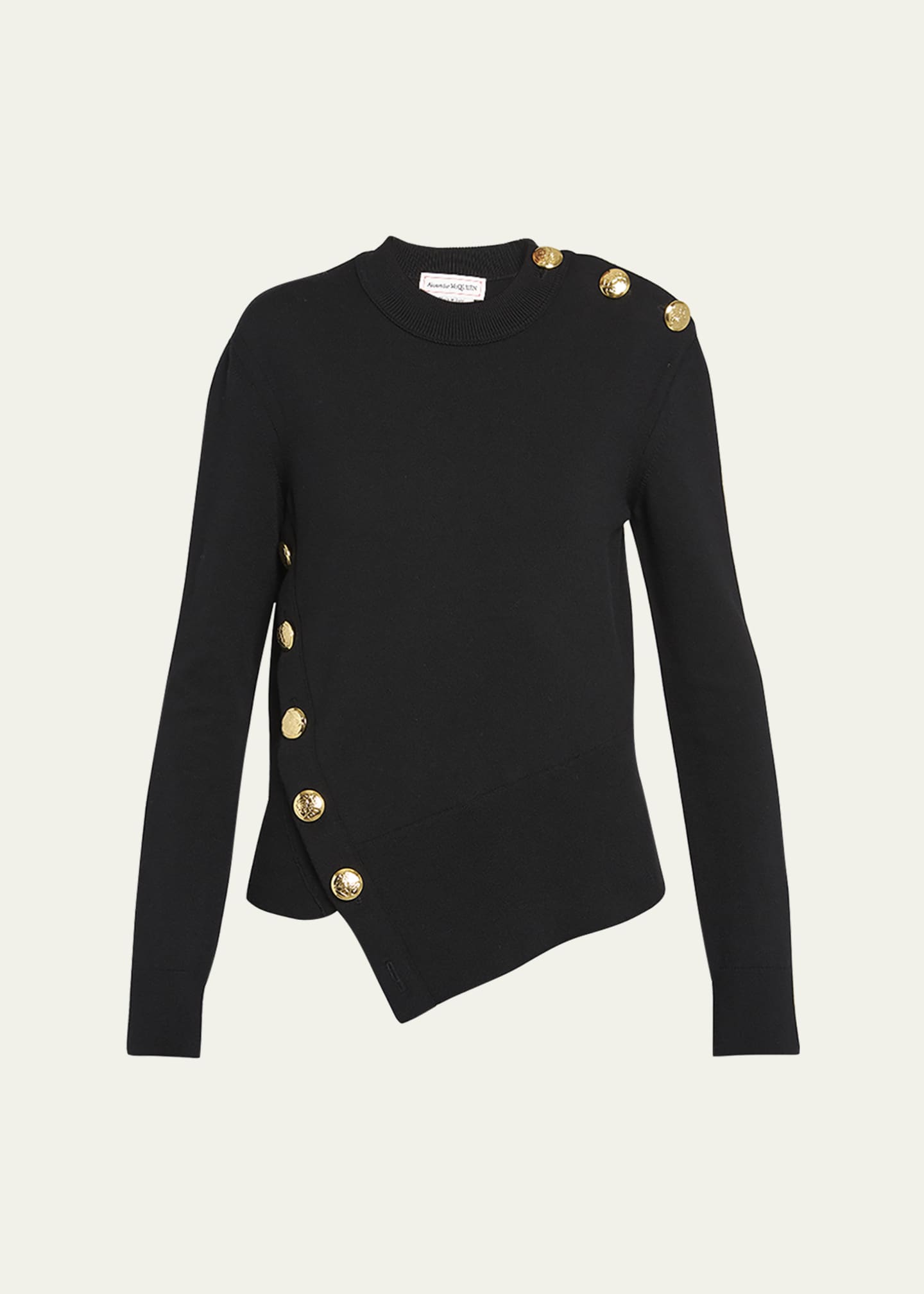 Sweater with shop gold buttons