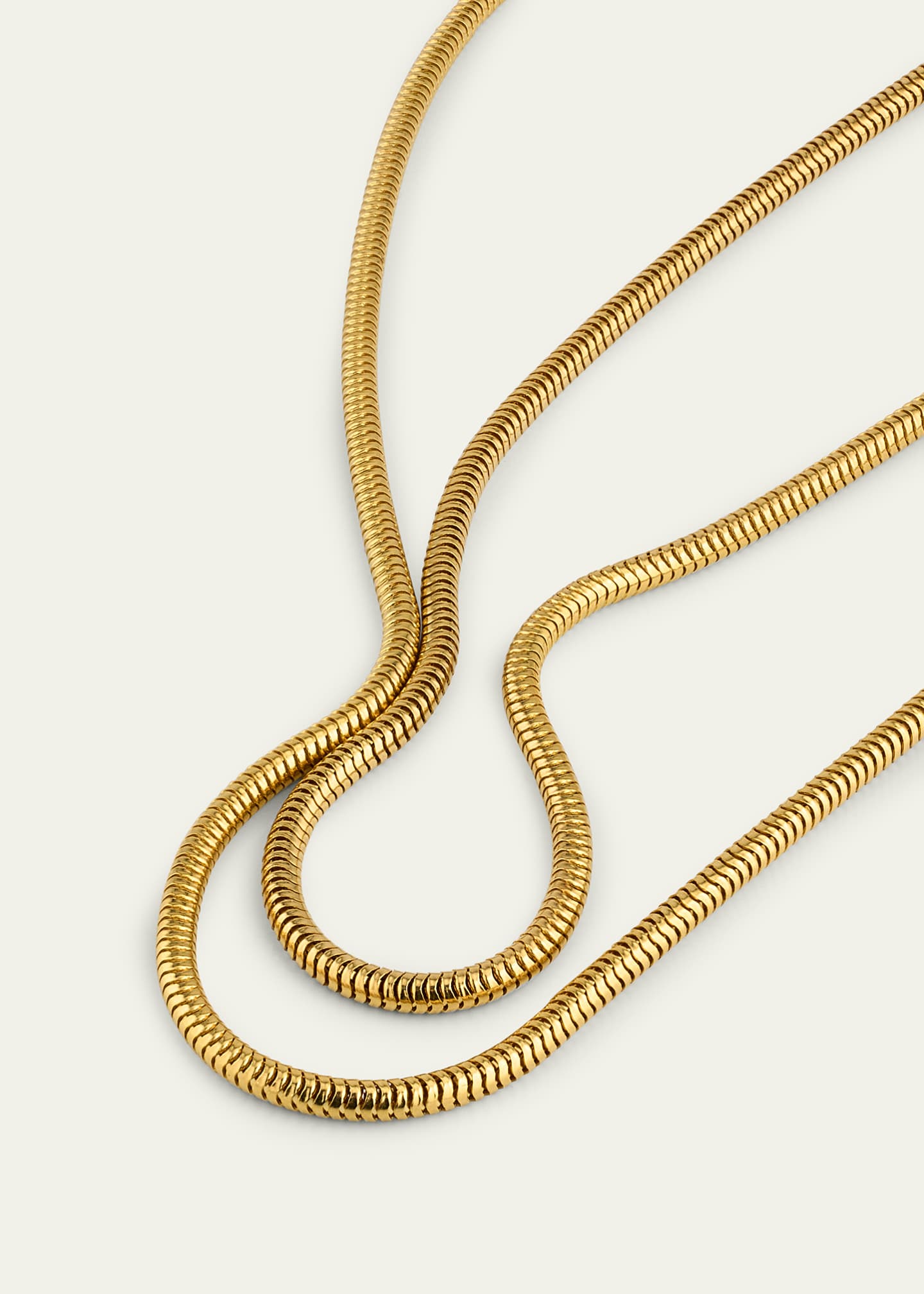 Bergdorf Goodman Men's 14K Yellow Gold Thick Snake Chain Necklace, 24"L Image 3 of 4