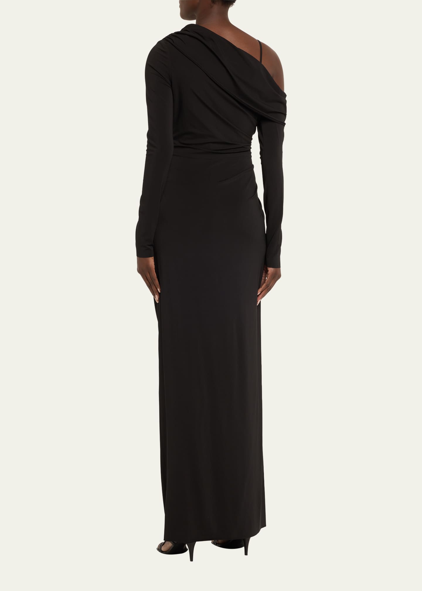 Jason Wu Collection Cold-Shoulder Ruched Jersey Dress - Bergdorf Goodman