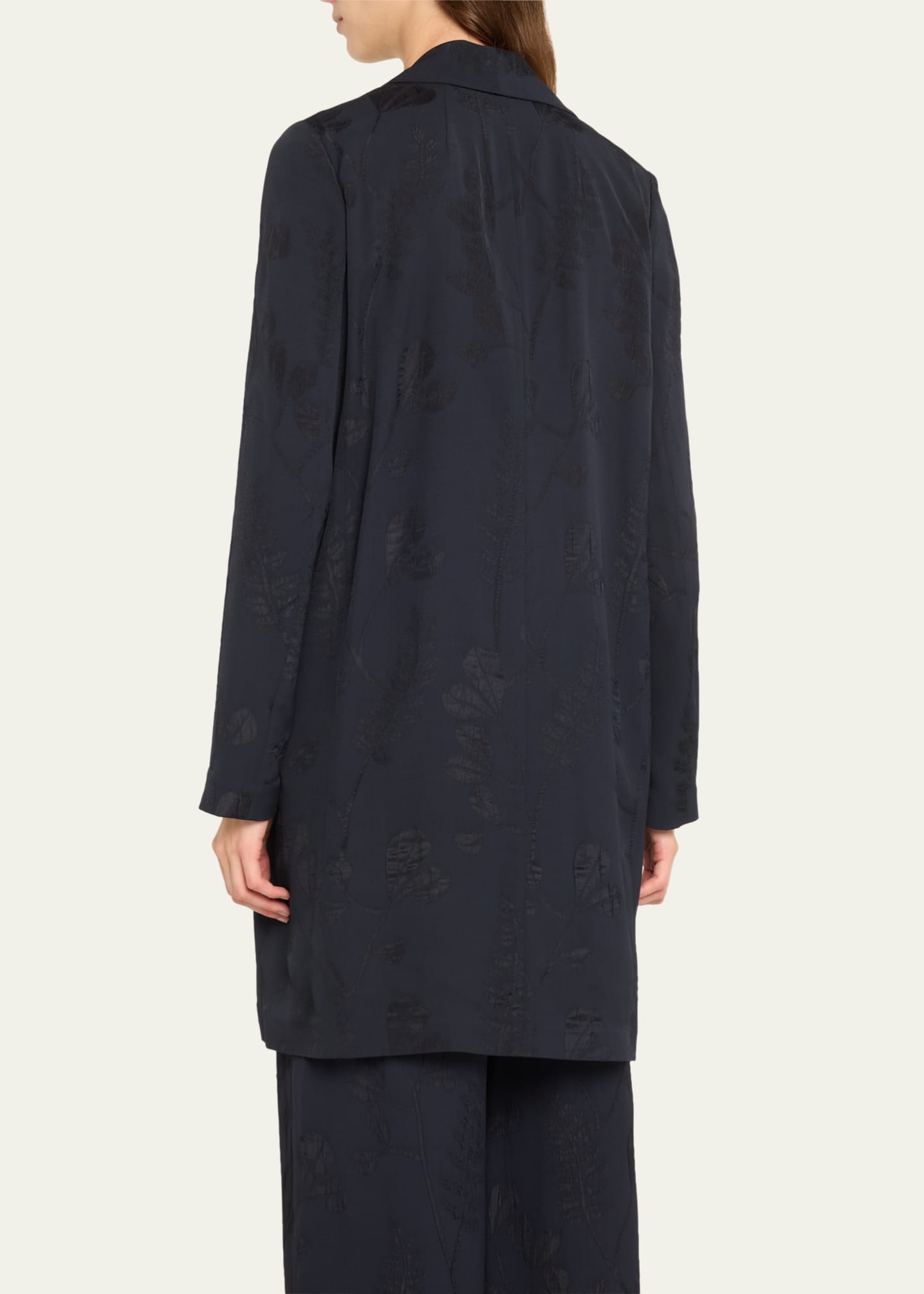 Floral jacquard coat clearance