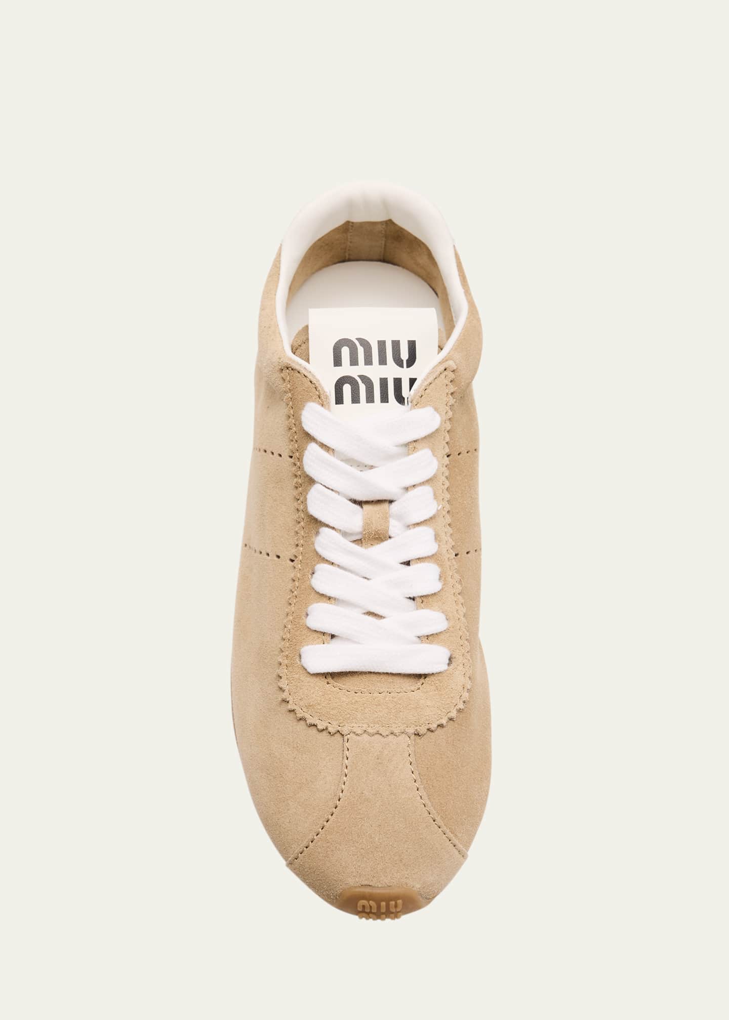 Miu Miu Suede Bicolor Retro Trainer Sneakers - Bergdorf Goodman