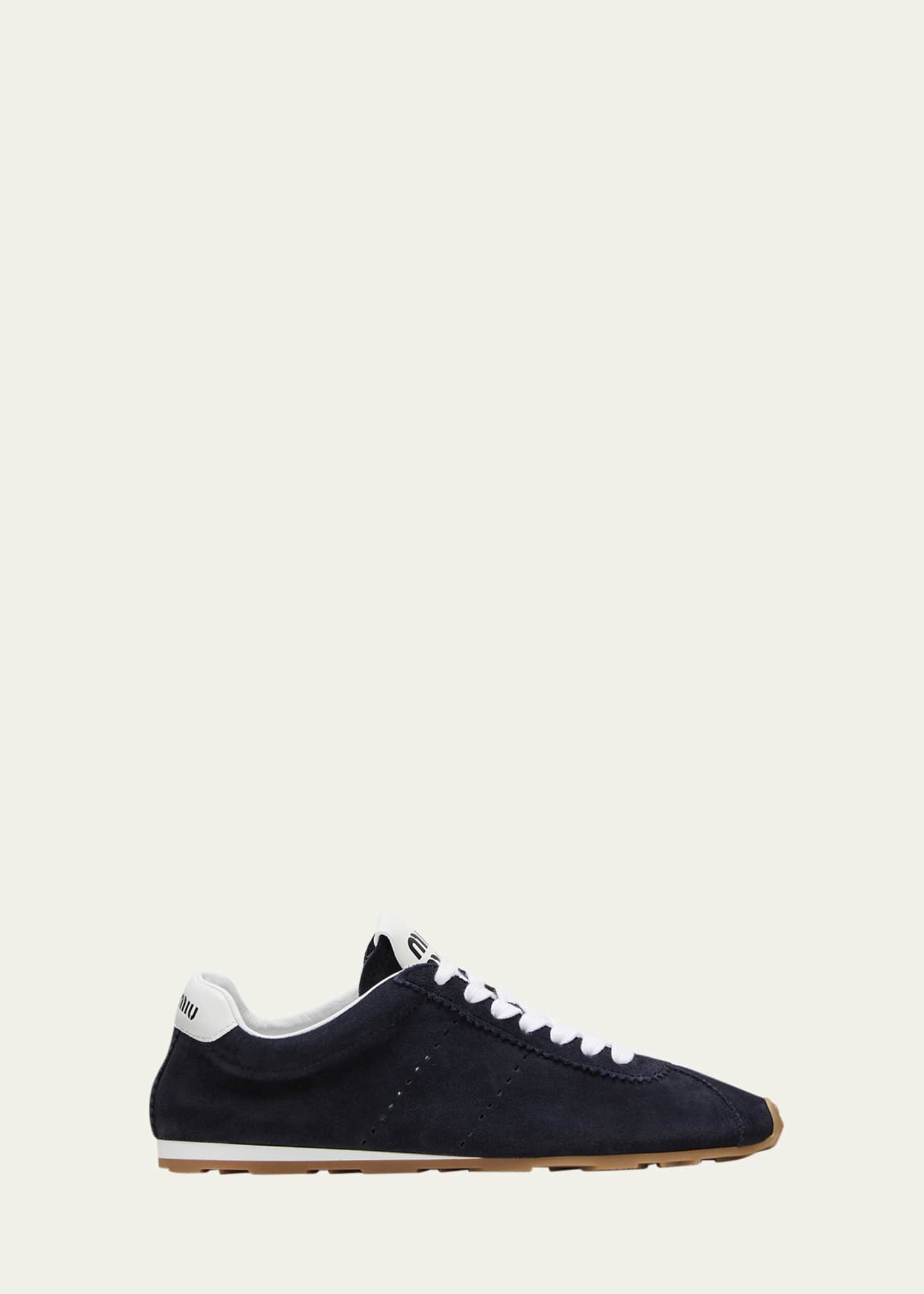 Miu Miu Suede Bicolor Retro Trainer Sneakers Image 1 of 6