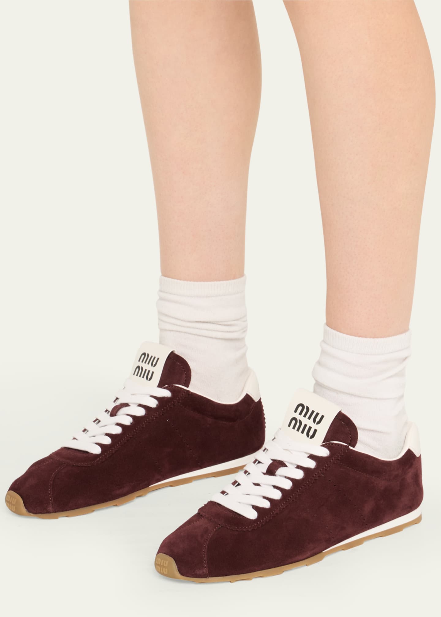Suede Bicolor Retro Trainer Sneakers