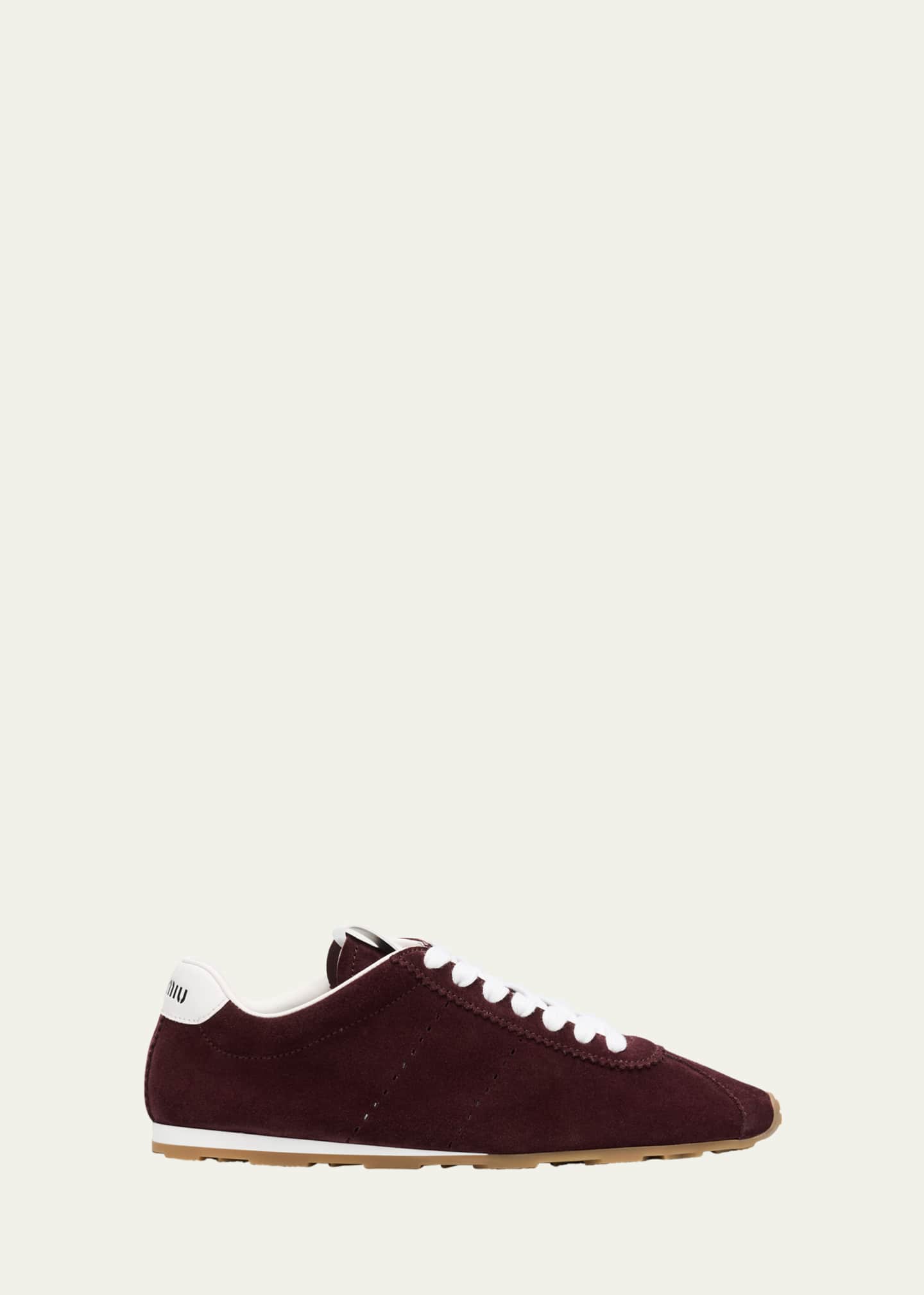 Miu Miu Suede Bicolor Retro Trainer Sneakers Image 1 of 6