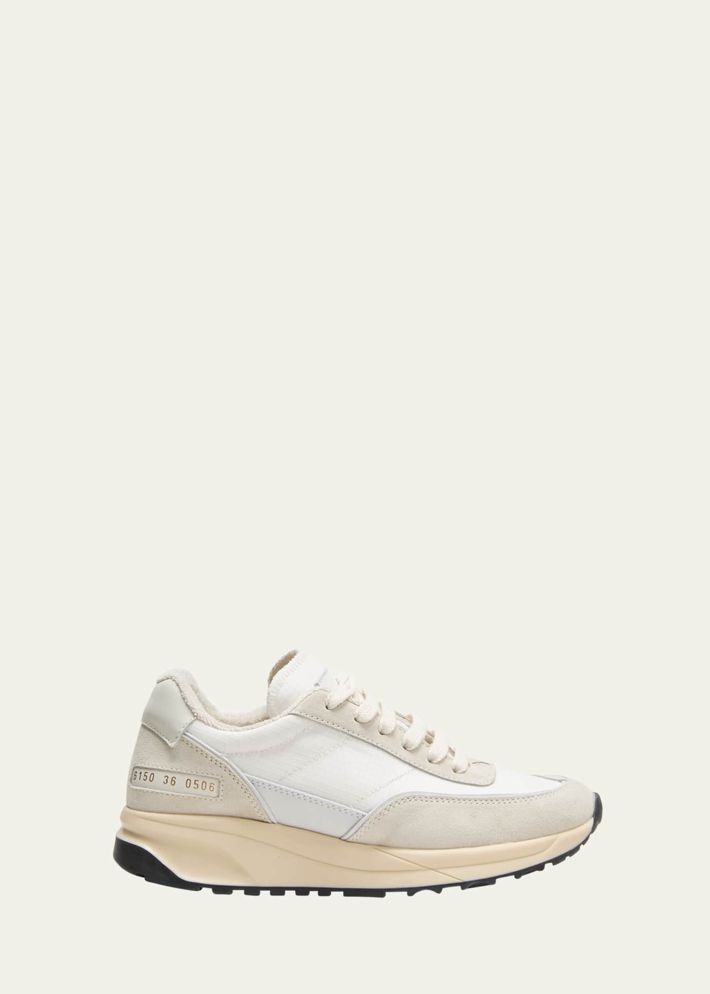 Common Projects Bicolor Suede Track Sneakers - Bergdorf Goodman